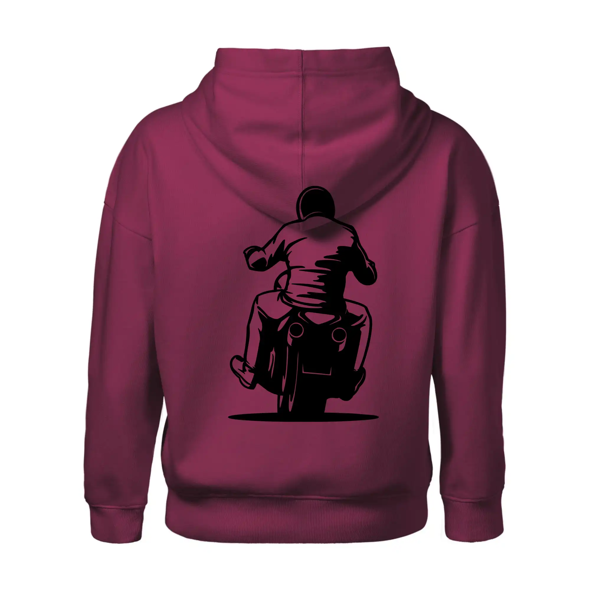 Motorkář na zádech - chopper