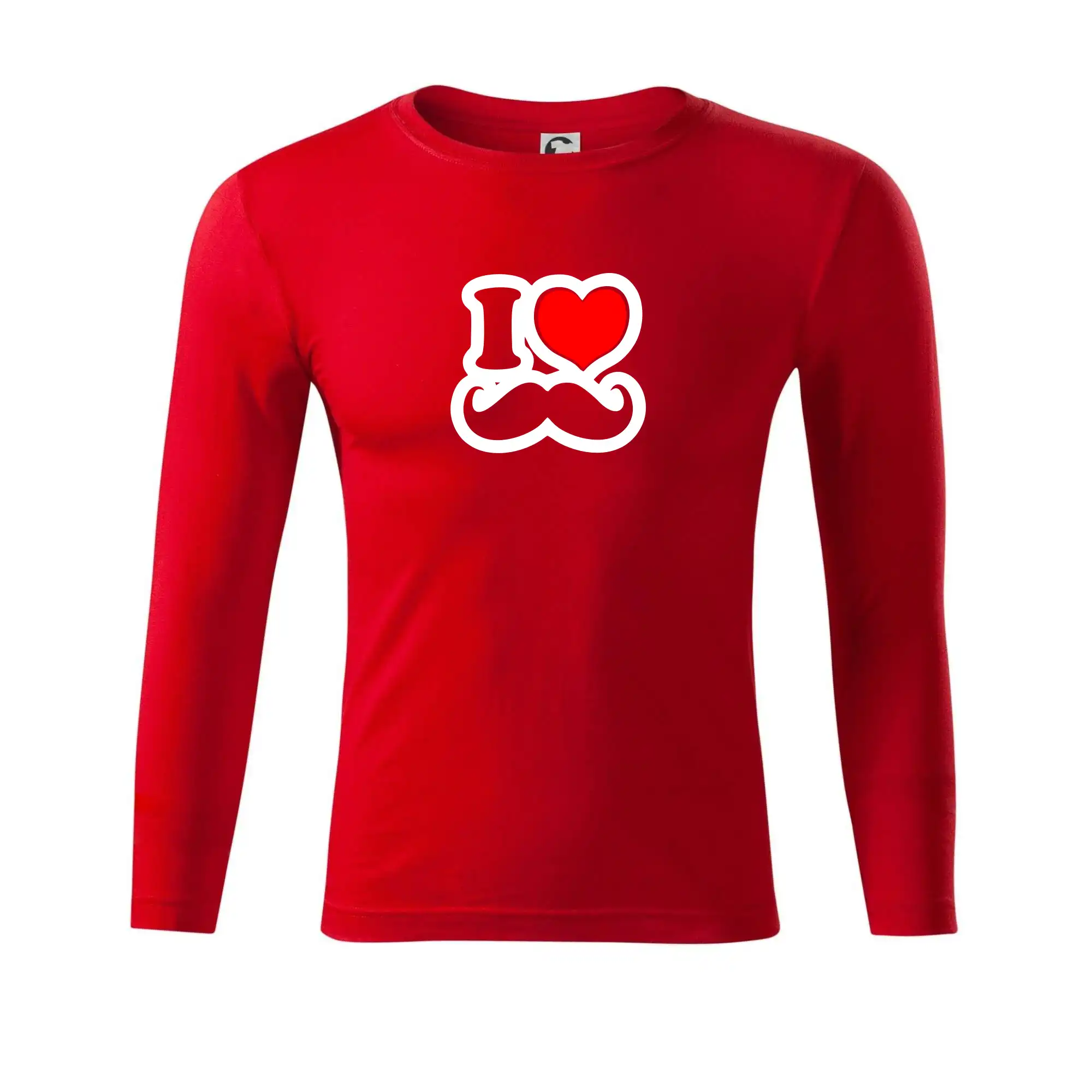 i love mustache - obrys