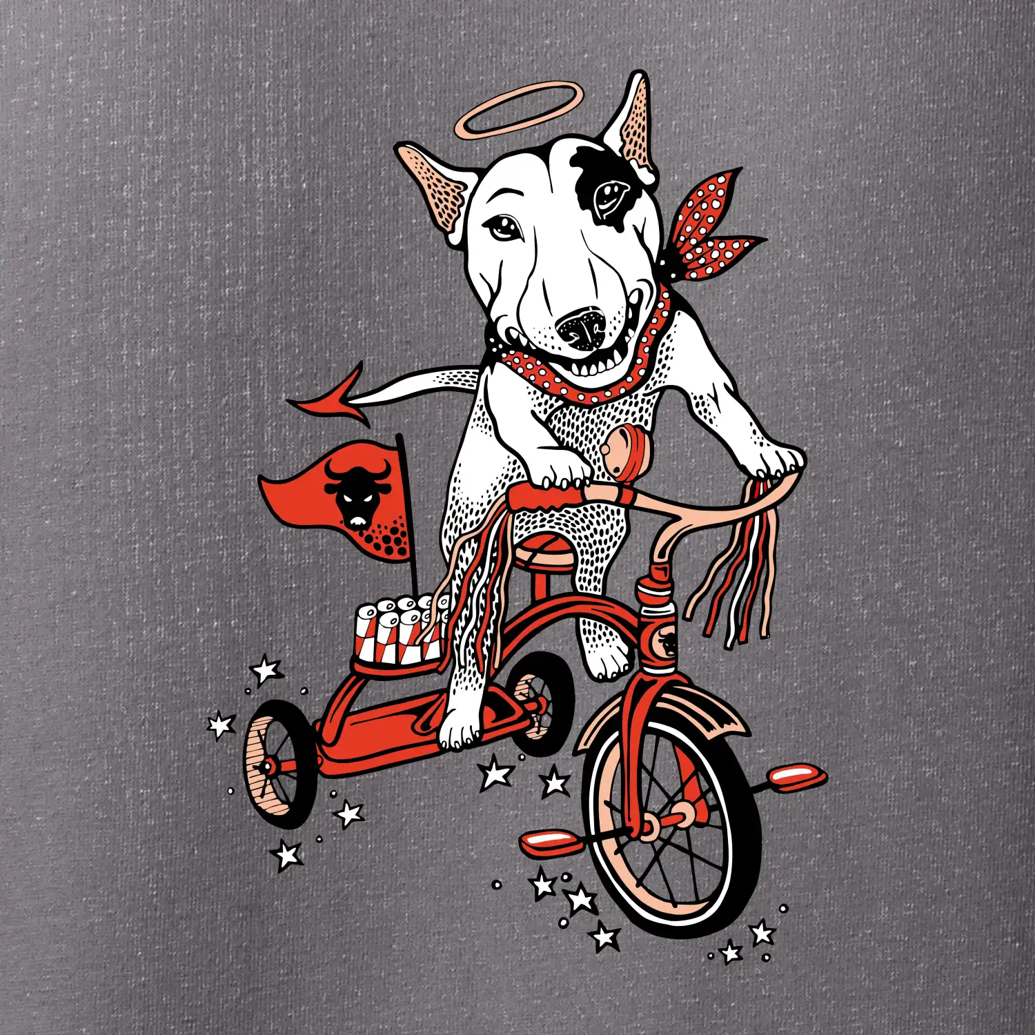 Bull terier anděl (Pecka design)