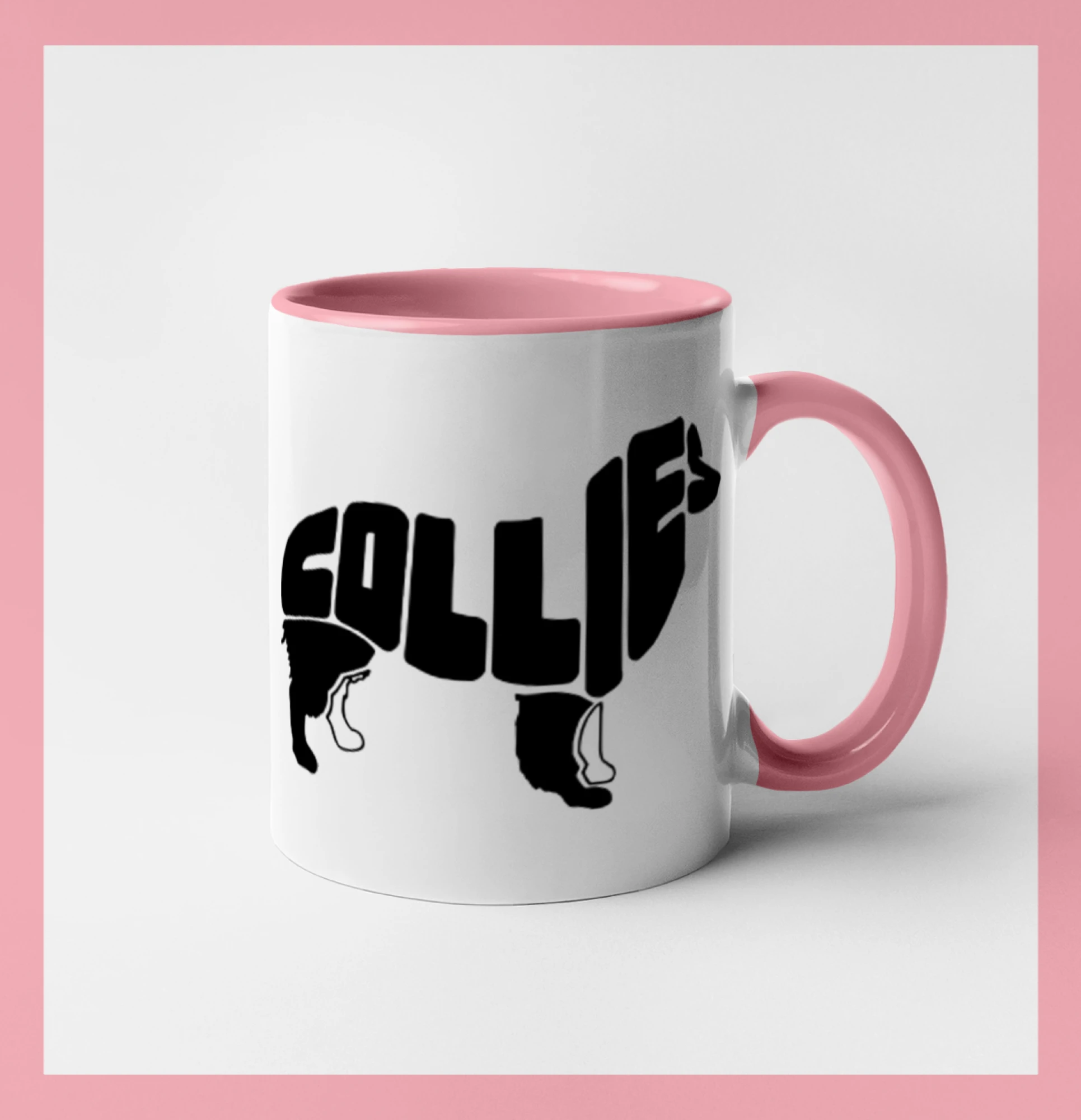 Border kolie písmo v těle