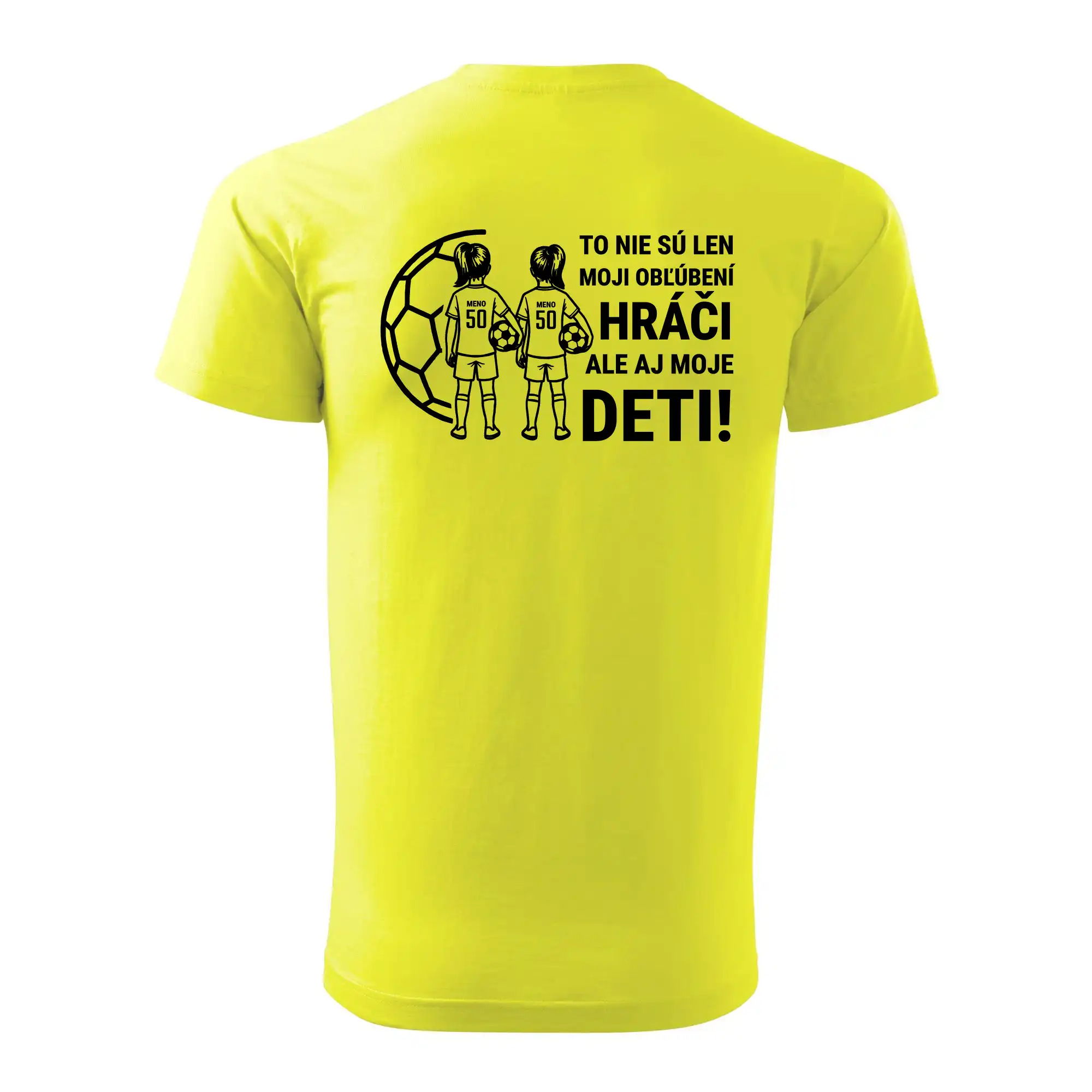 Futbalový otec - Dve dcéry (vaše meno a číslo)