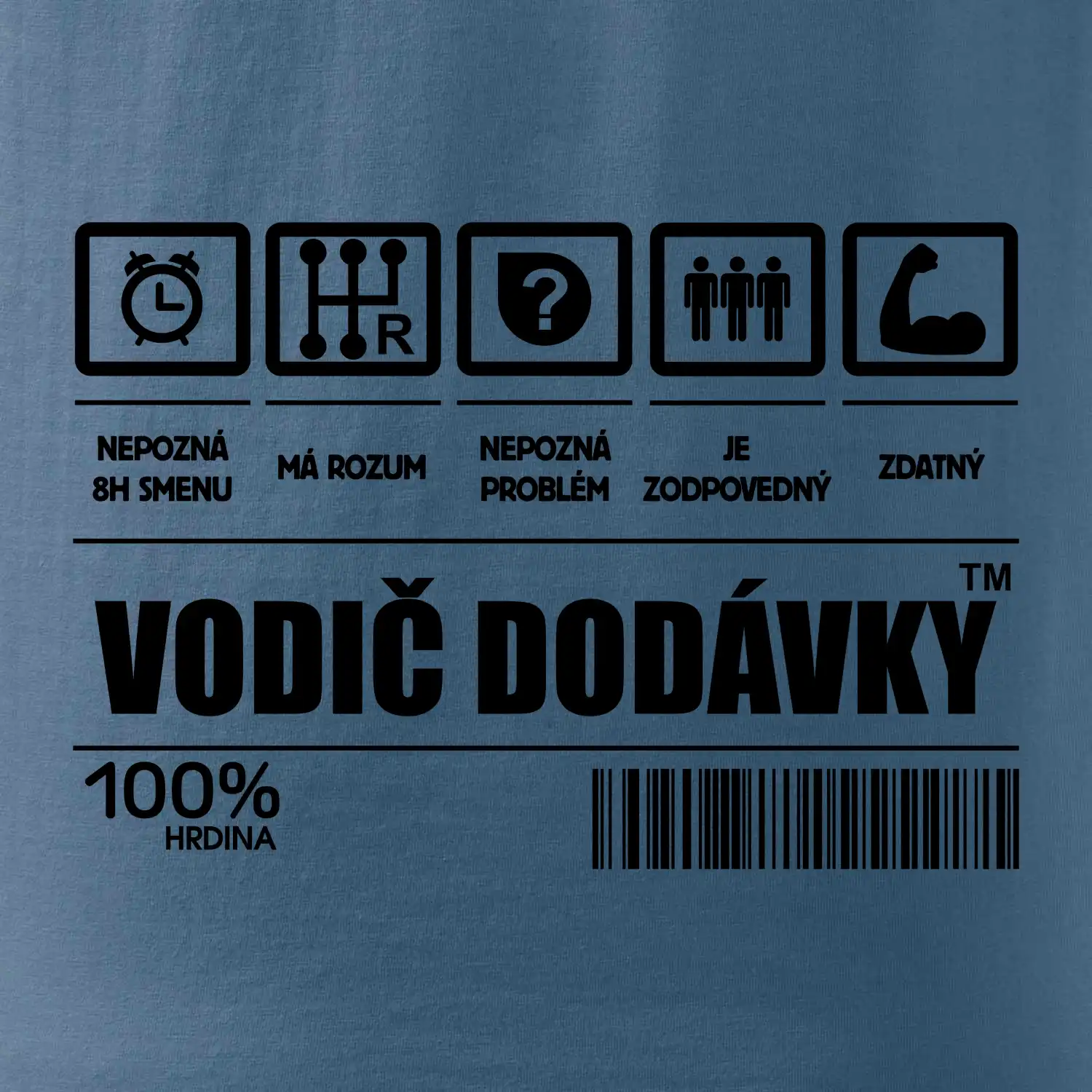 Čiarový kód - Vodič dodávky