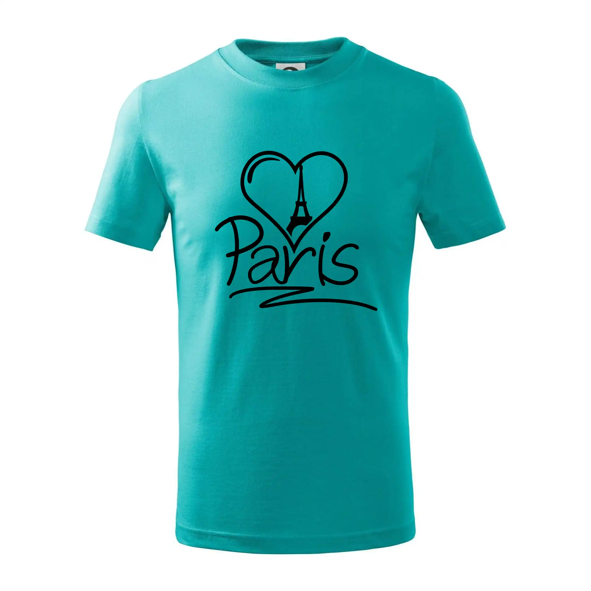 Tričká Francúzsko - Srdce Paris - Tričko detské bavlnené