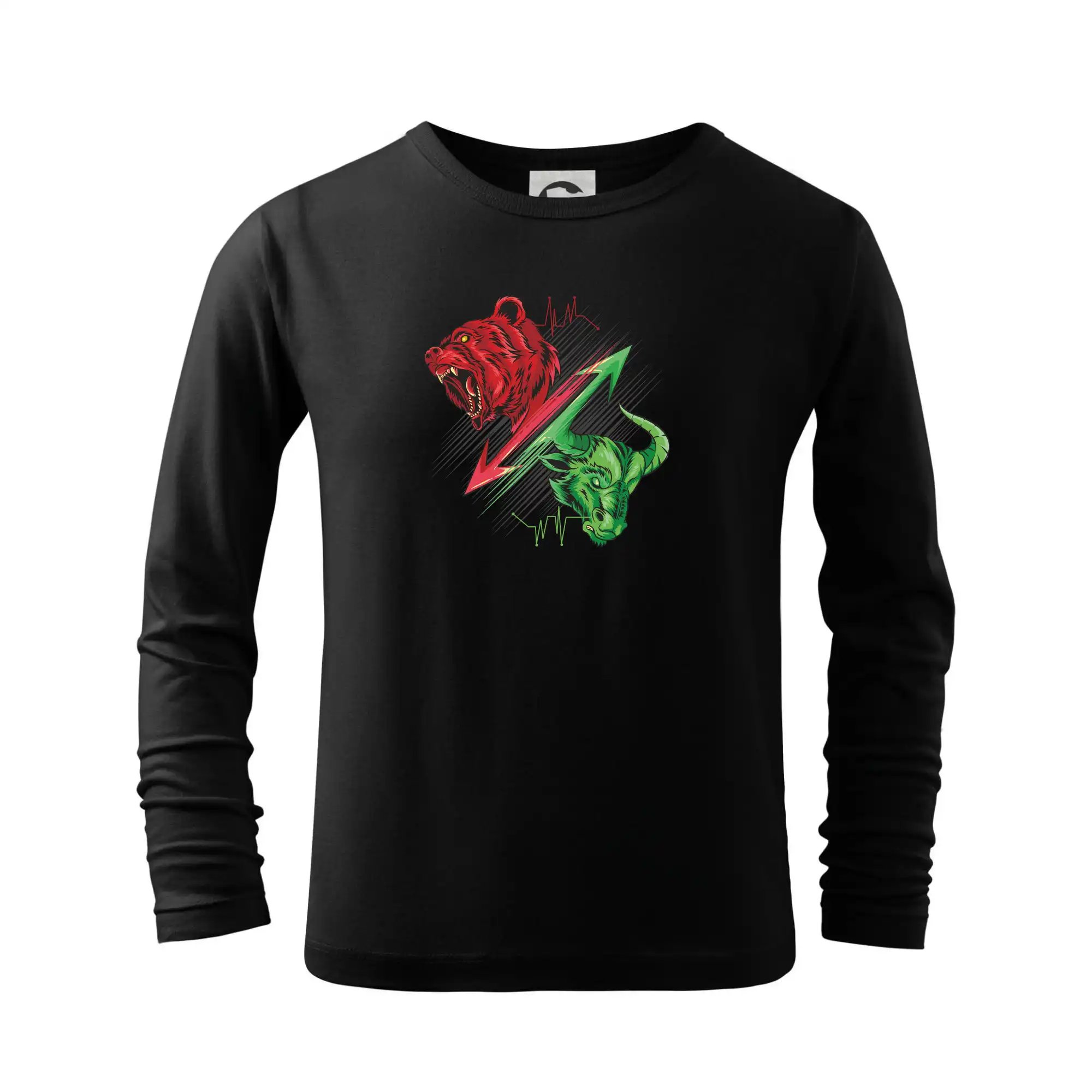 Grafické tričká - Bearish and bullish veľký - Tričko detské Long Sleeve