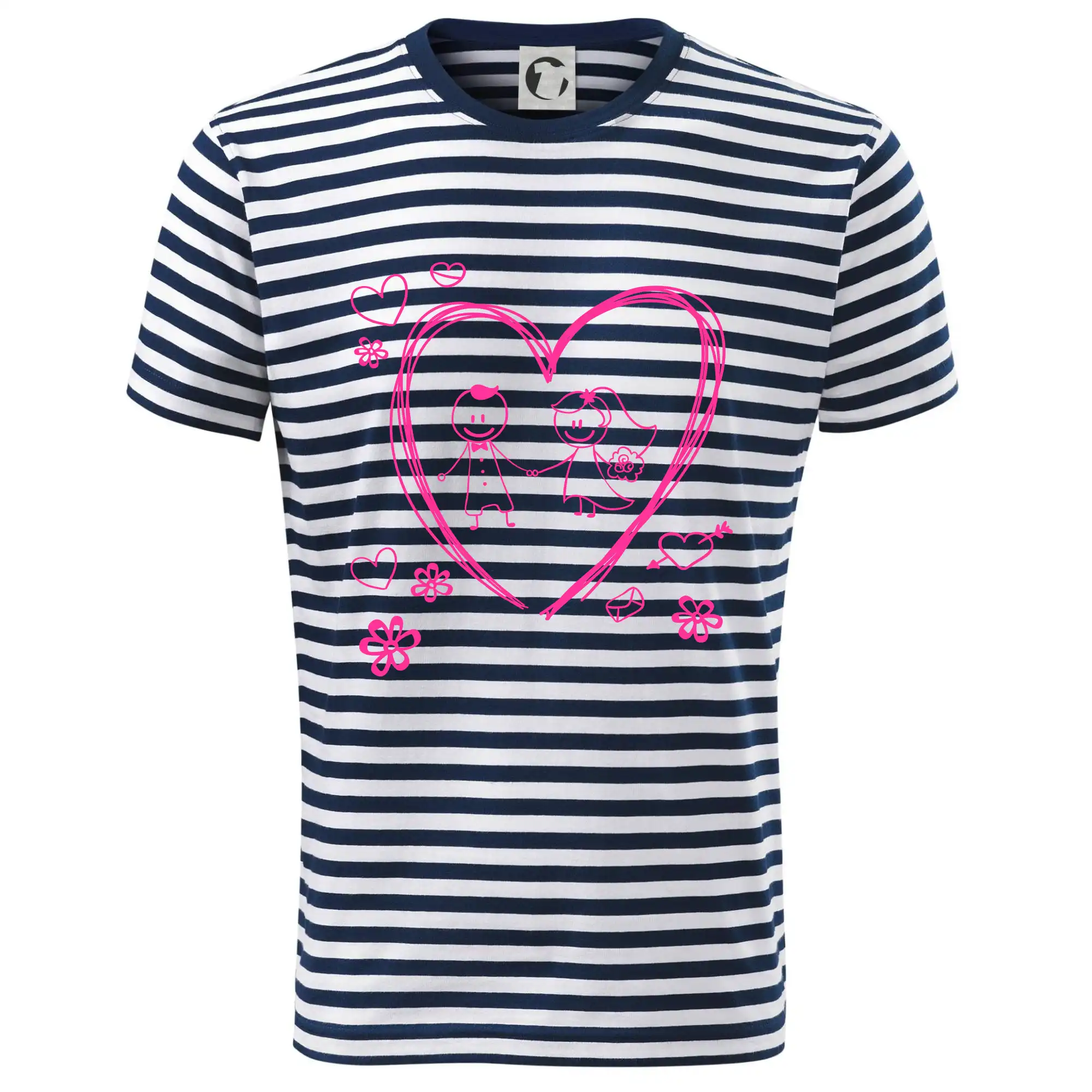 Svadobné tričká - Svadba - kreslené srdce - Dětské triko na vodu