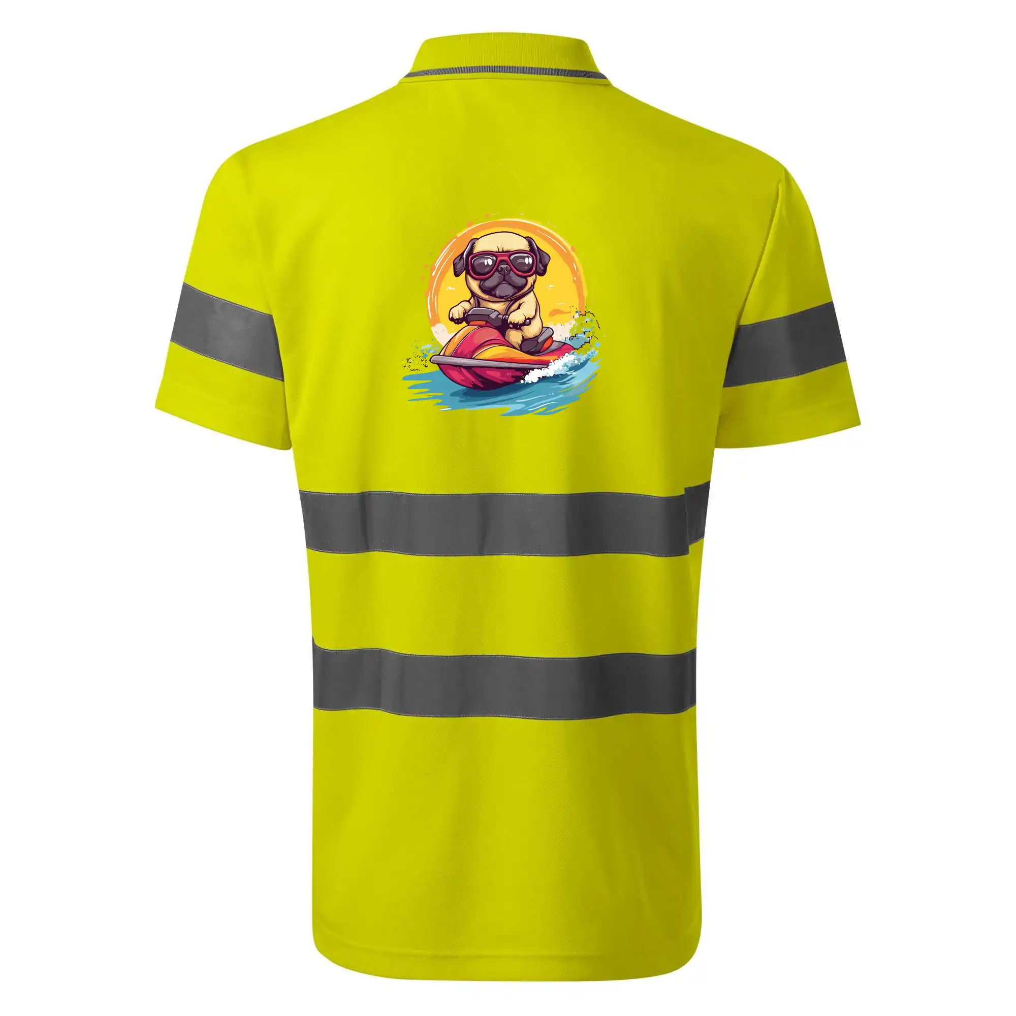 Mops na vodním skútru