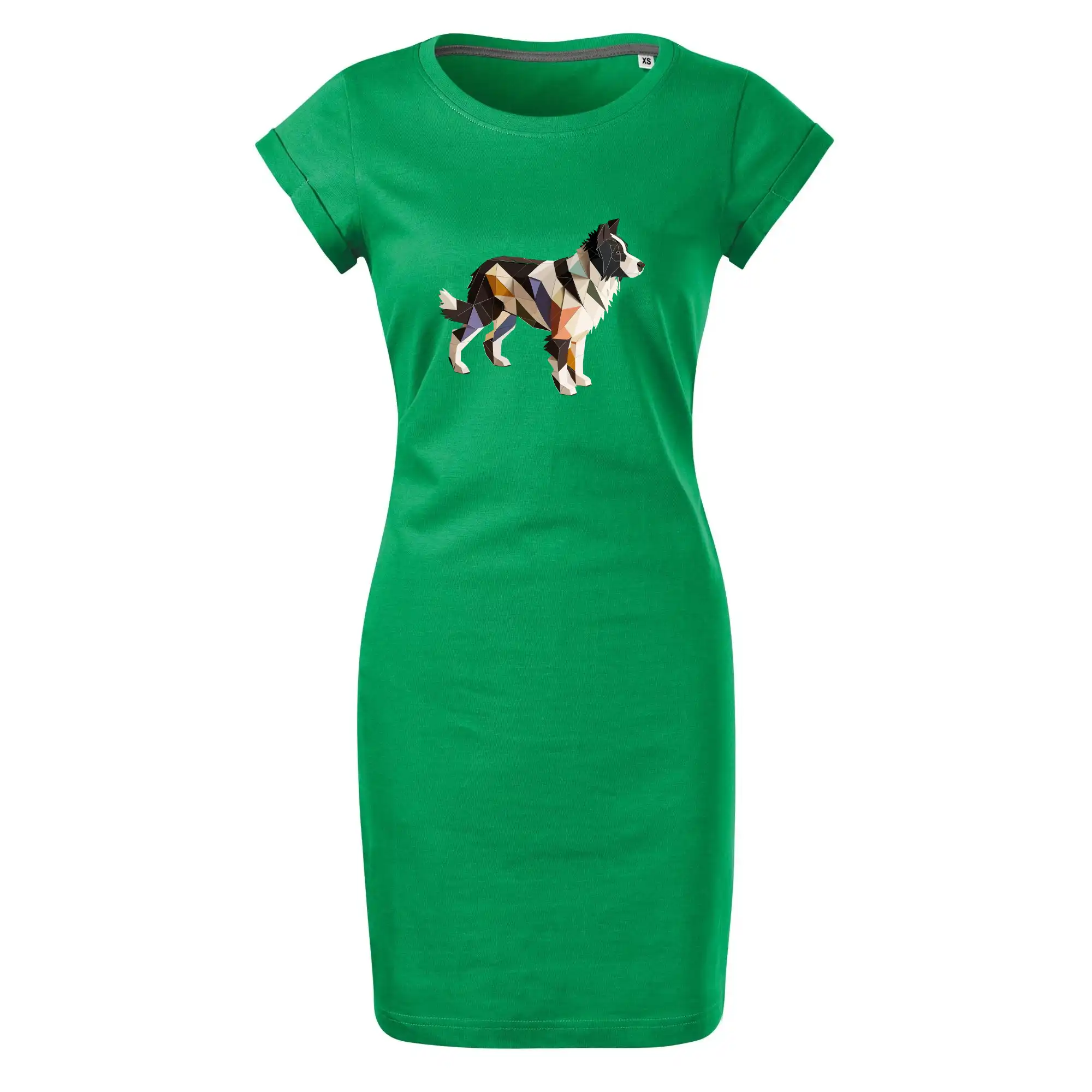 Border colie slepená z papíru