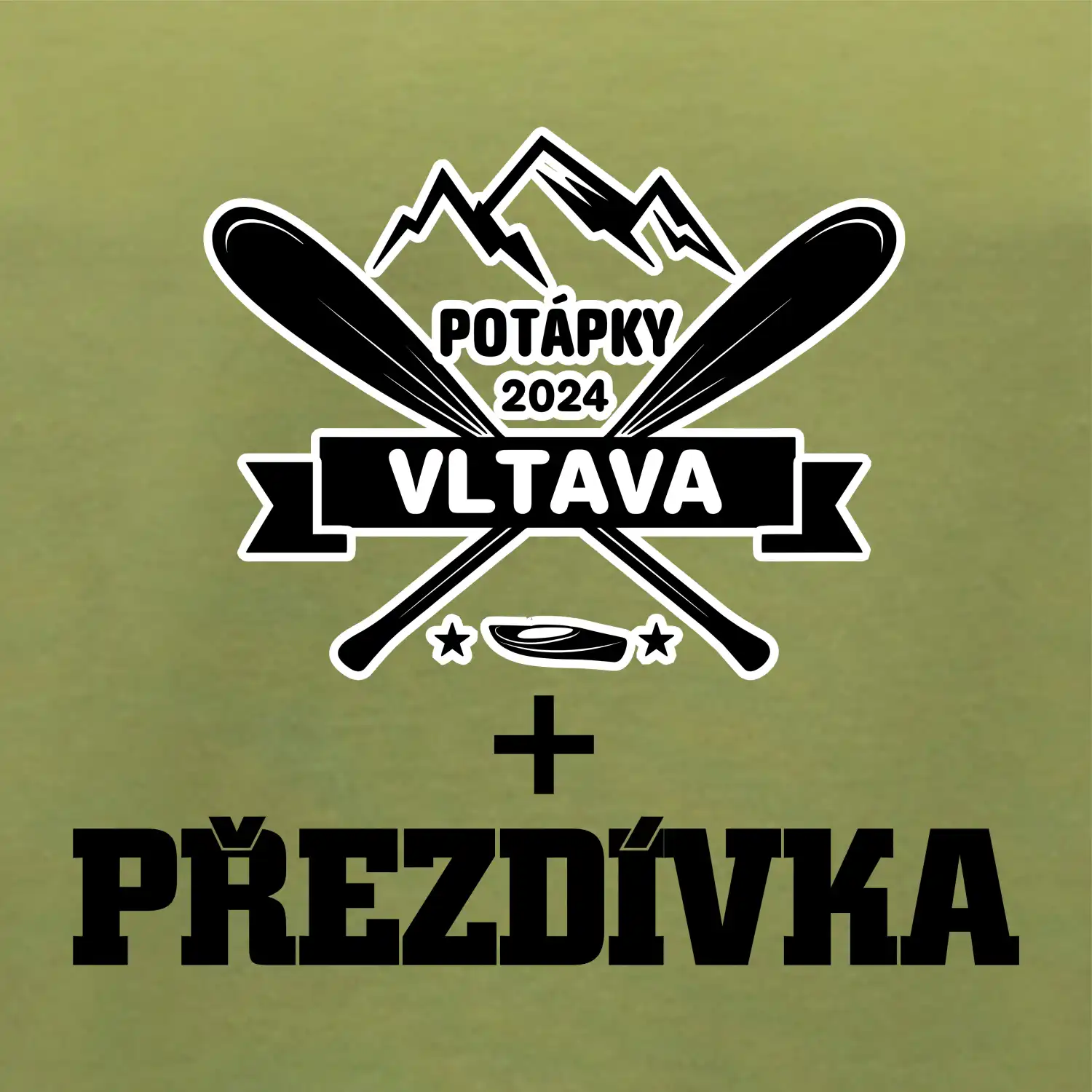 K vode - pádla hory (vlastný nápis)