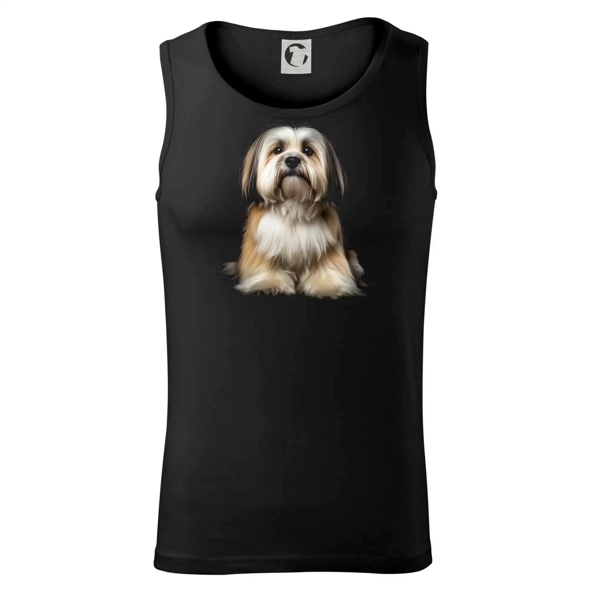 Ostatné psie plemená - Lhasa Apso čierna fotka - Tielko pánske Core