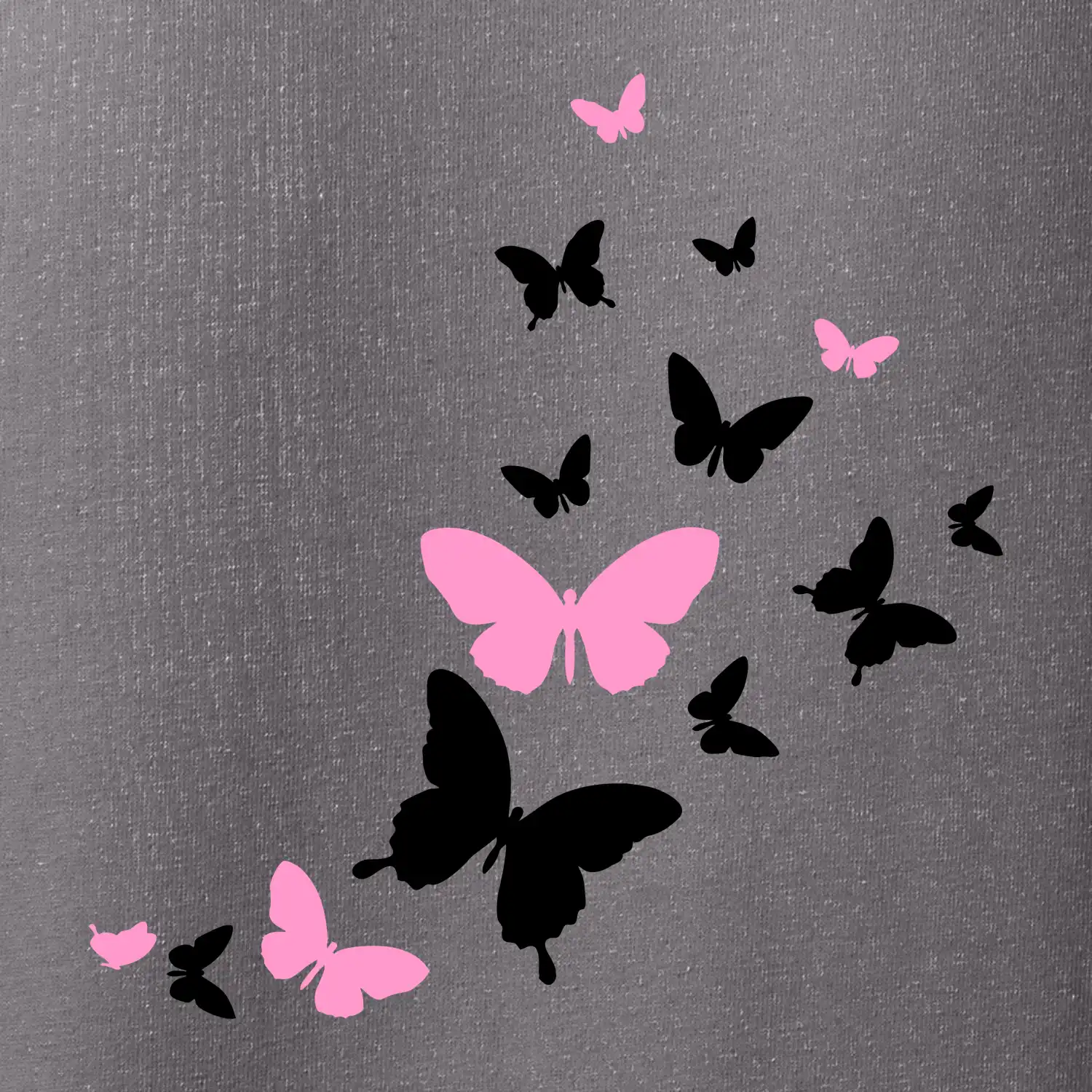 Motýli růžovo černí