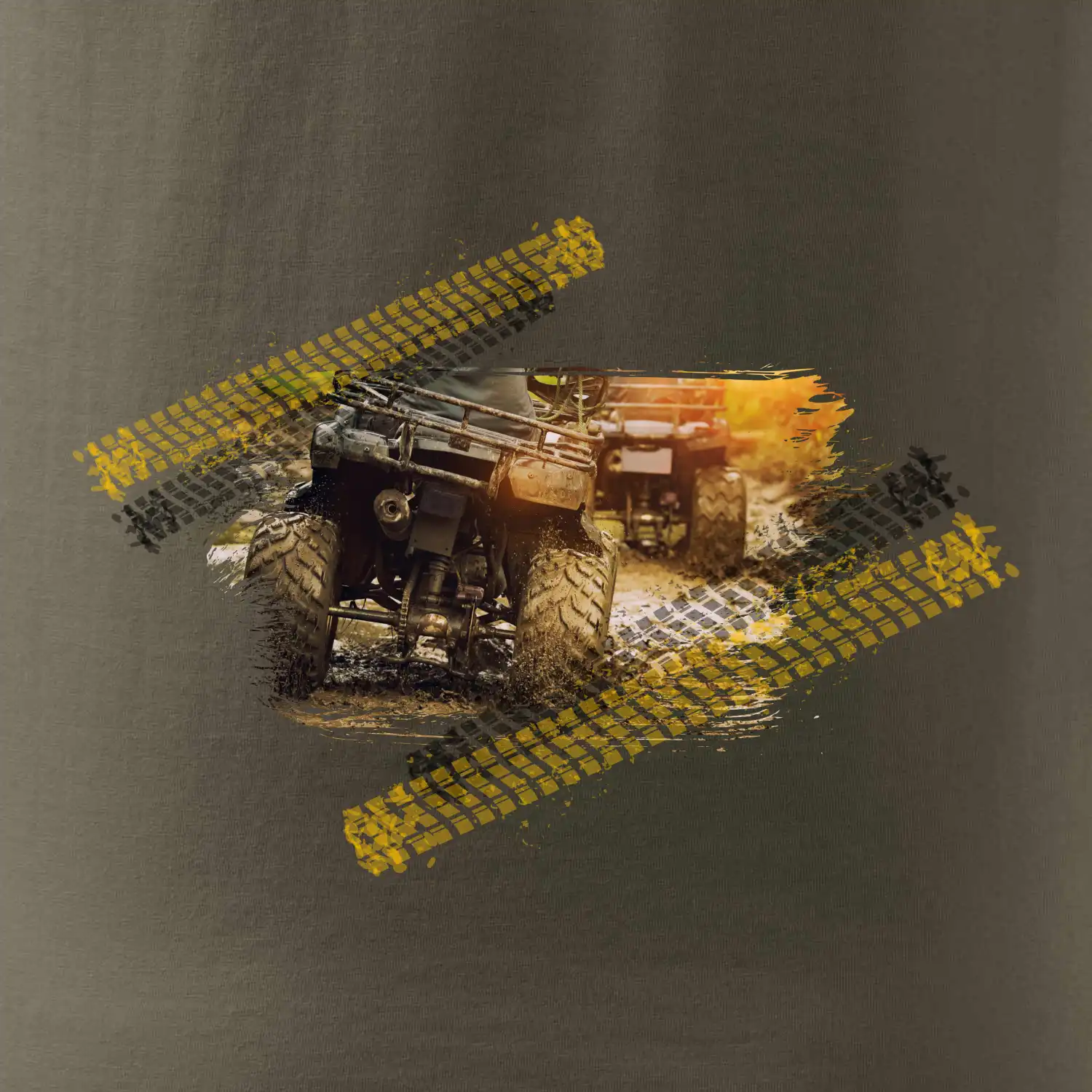 ATV čtyřkolka v bahně