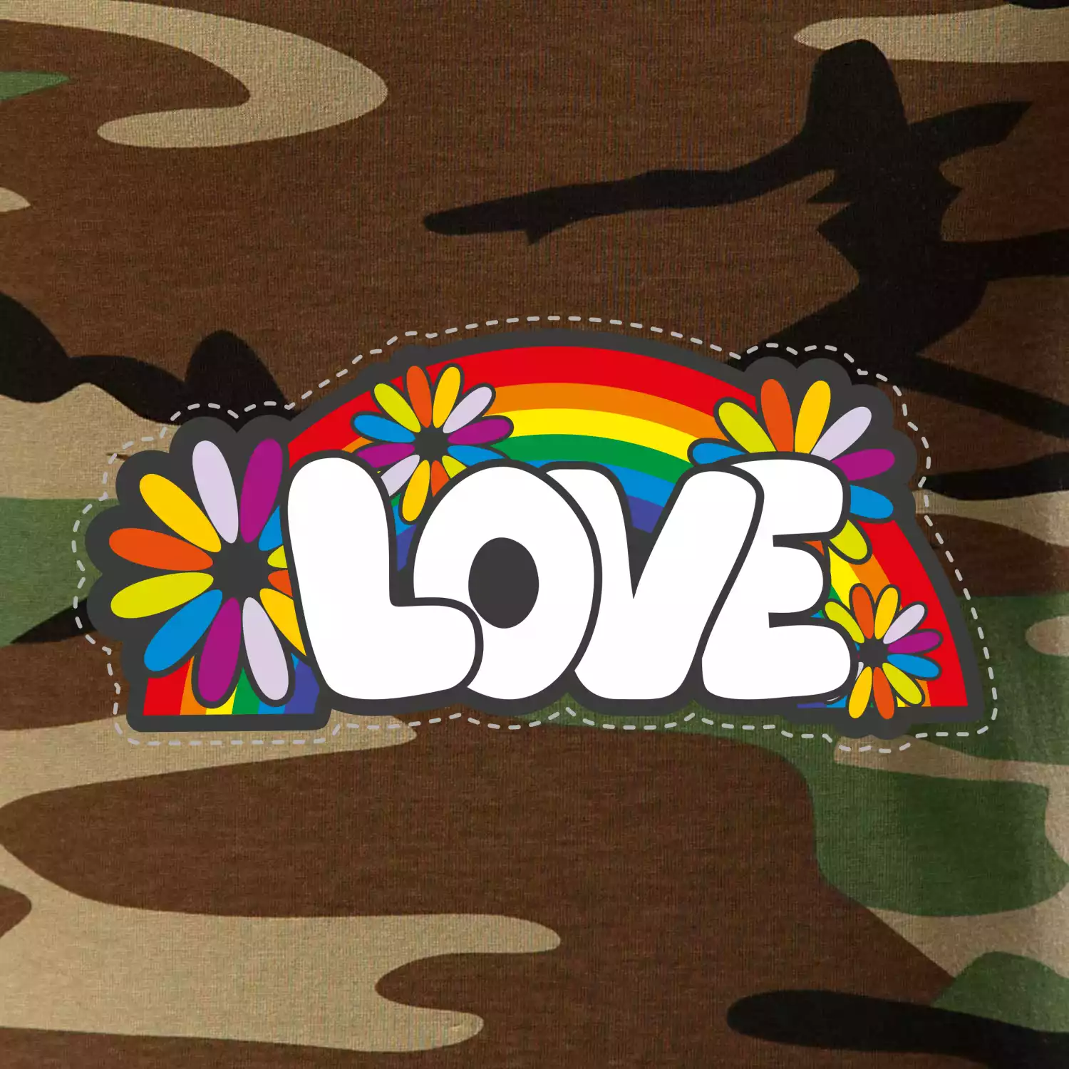 Love s duhou v pozadí