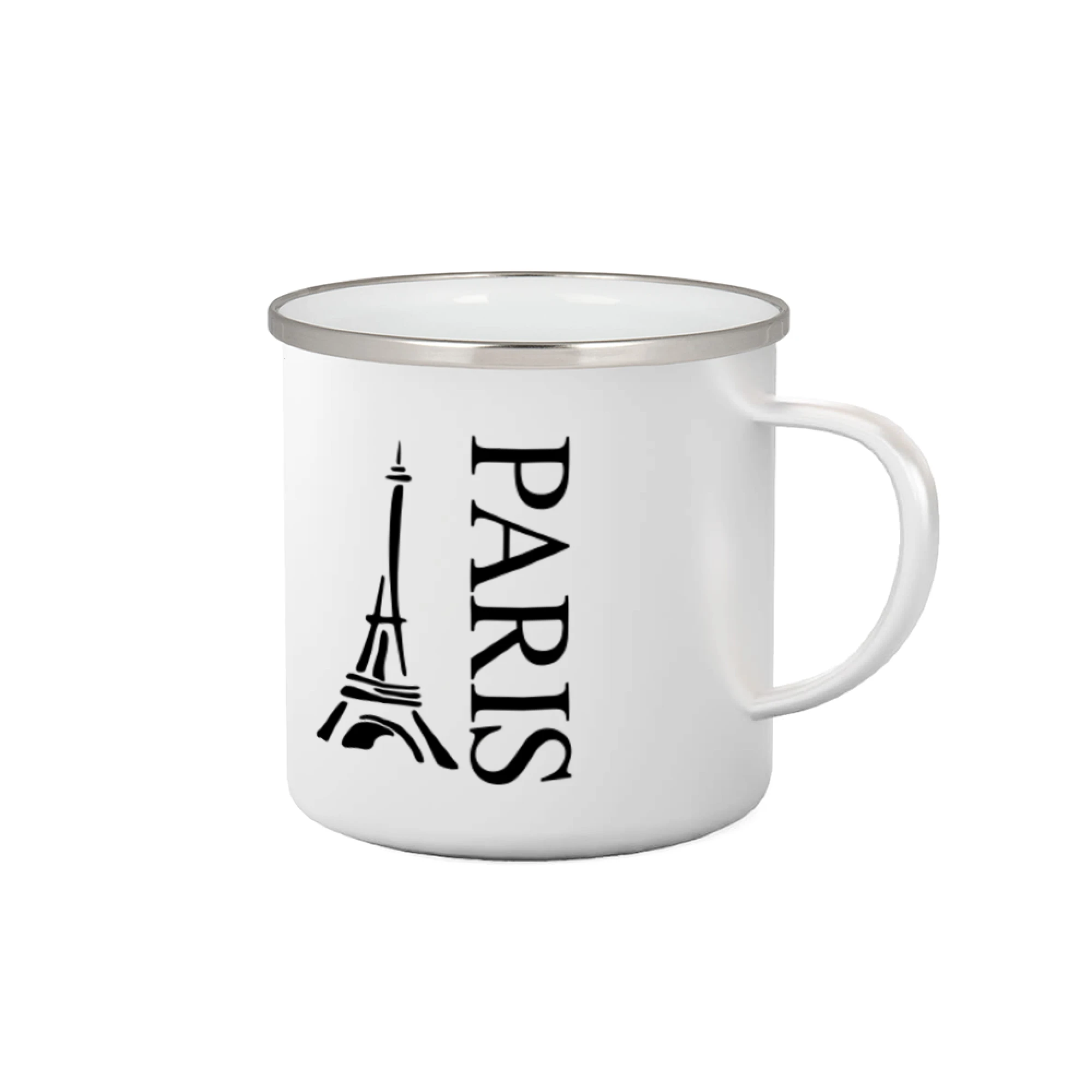 Tričká Francúzsko - Paris nápis Eiffelovka na výšku - Plecháčik