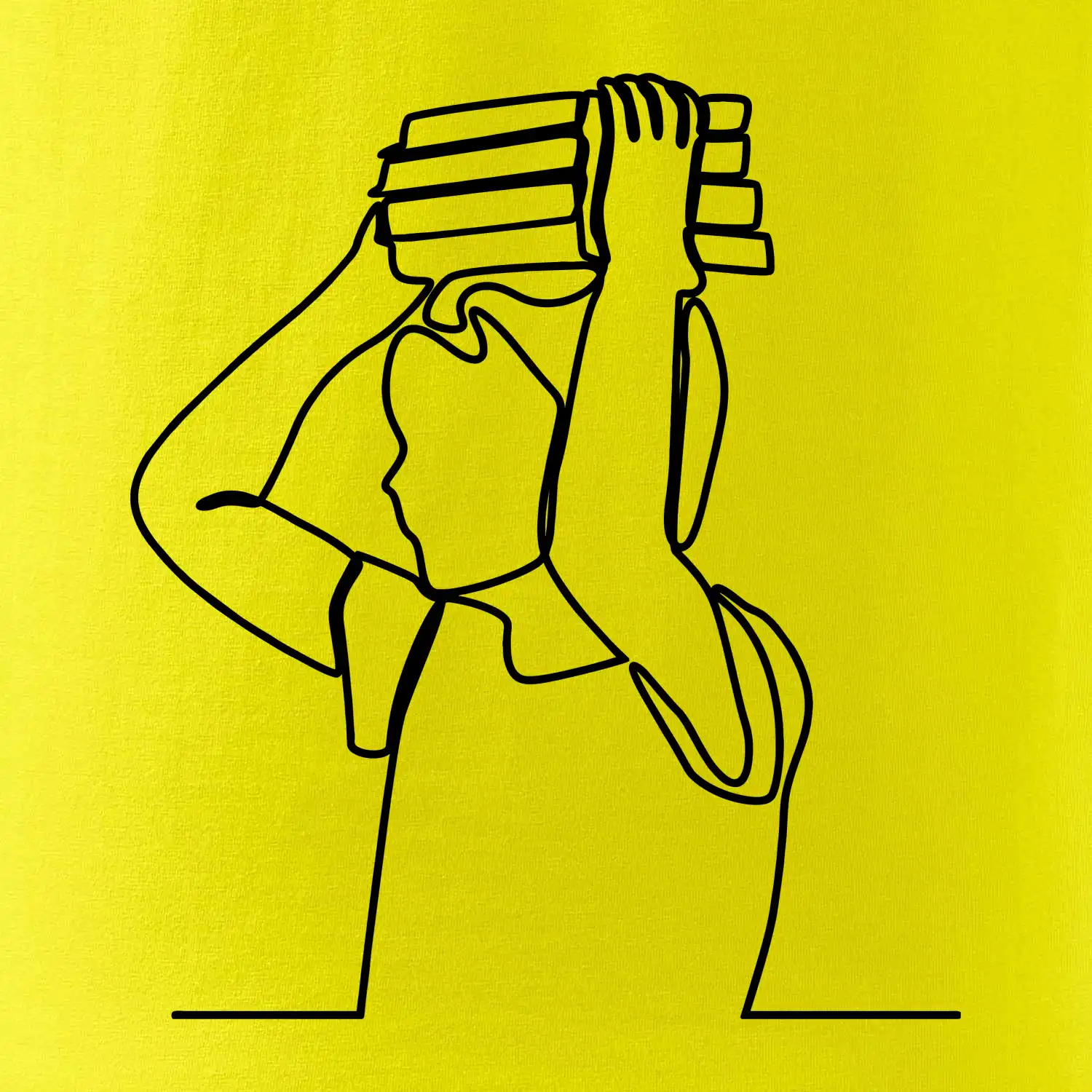 Student a kniha jedním tahem