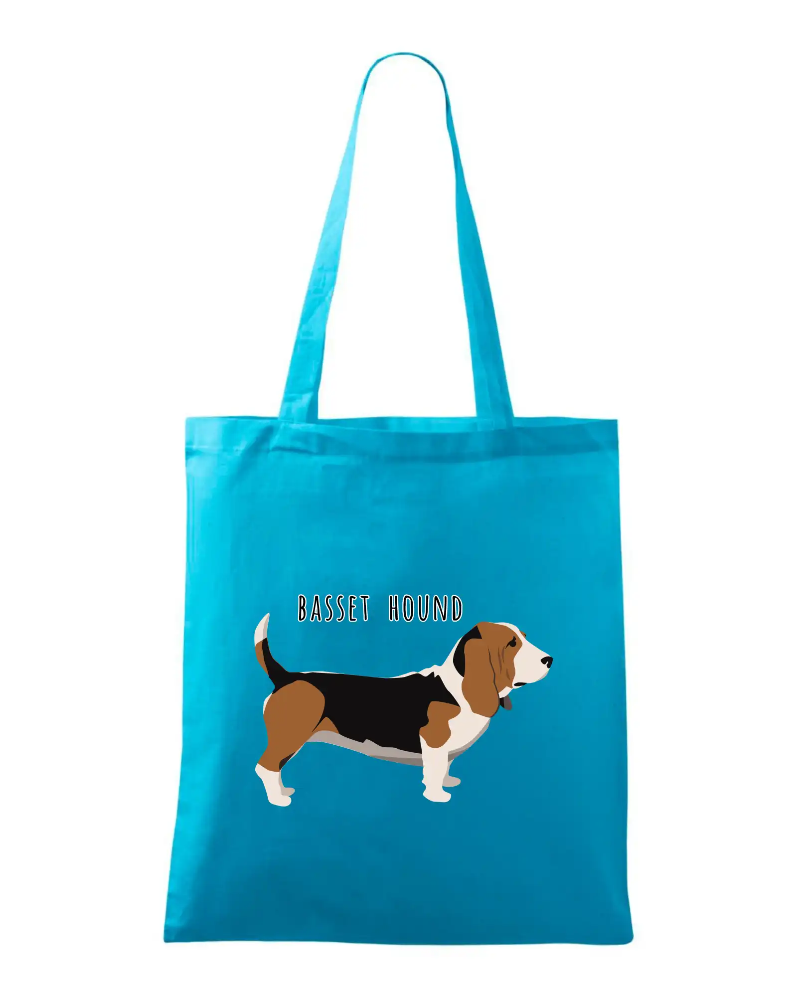 Baset na tričku - Basset hound pes s nápisom - Taška bavlnená