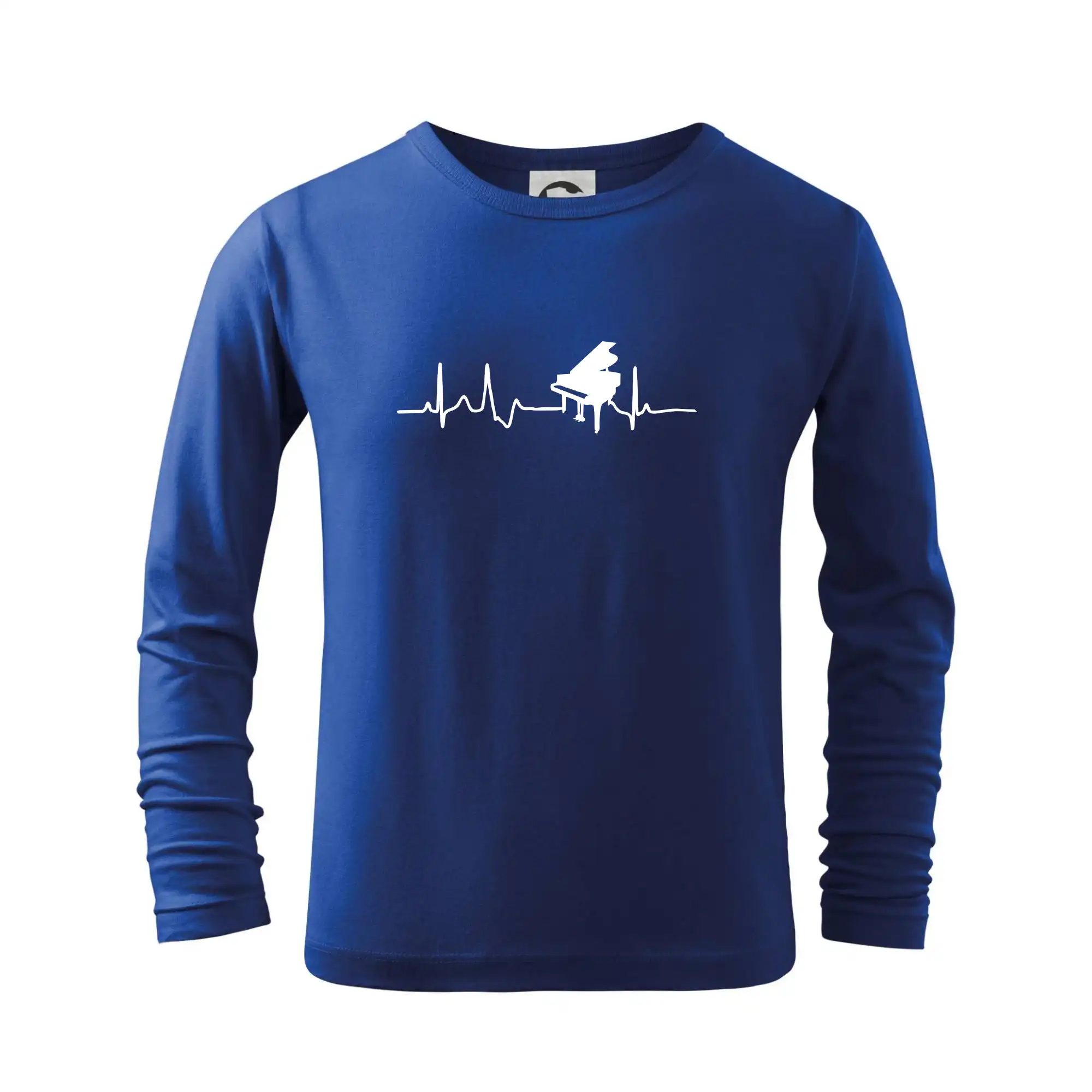 Piano ekg - krídlo - Tričko detské Long Sleeve
