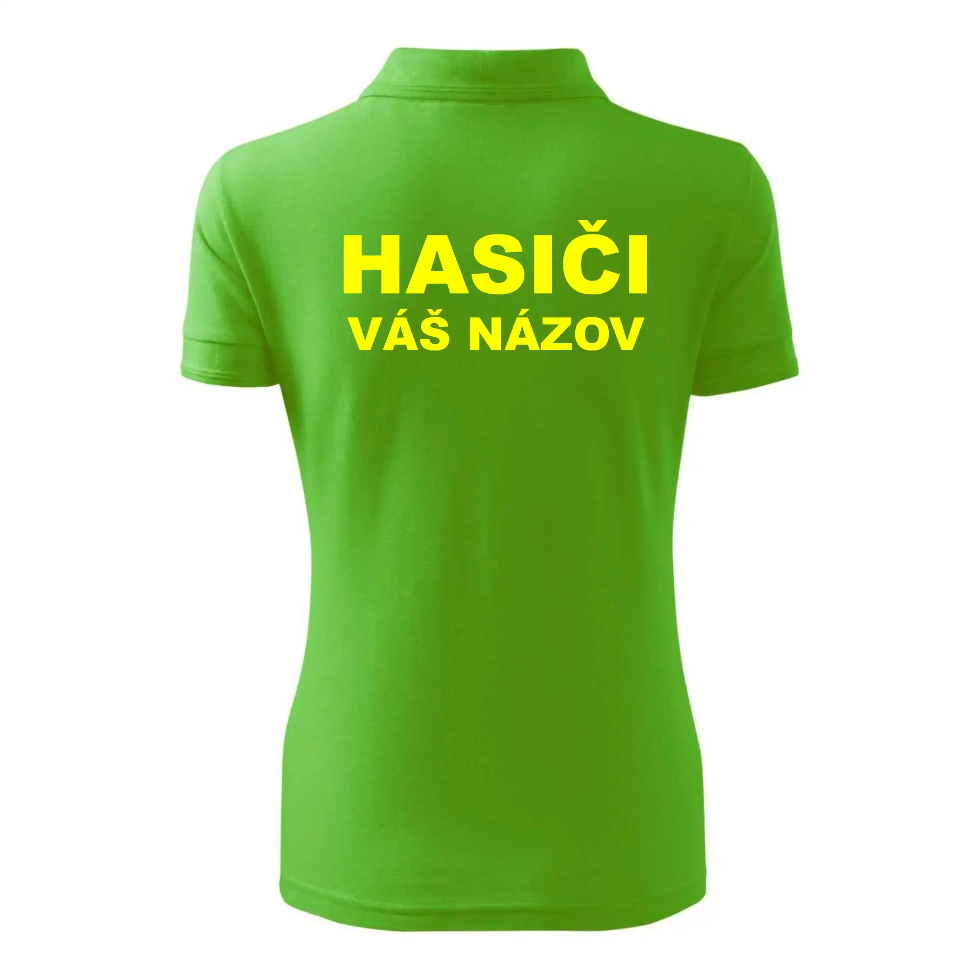 Hasiči - žltý nápis - váš názov zboru