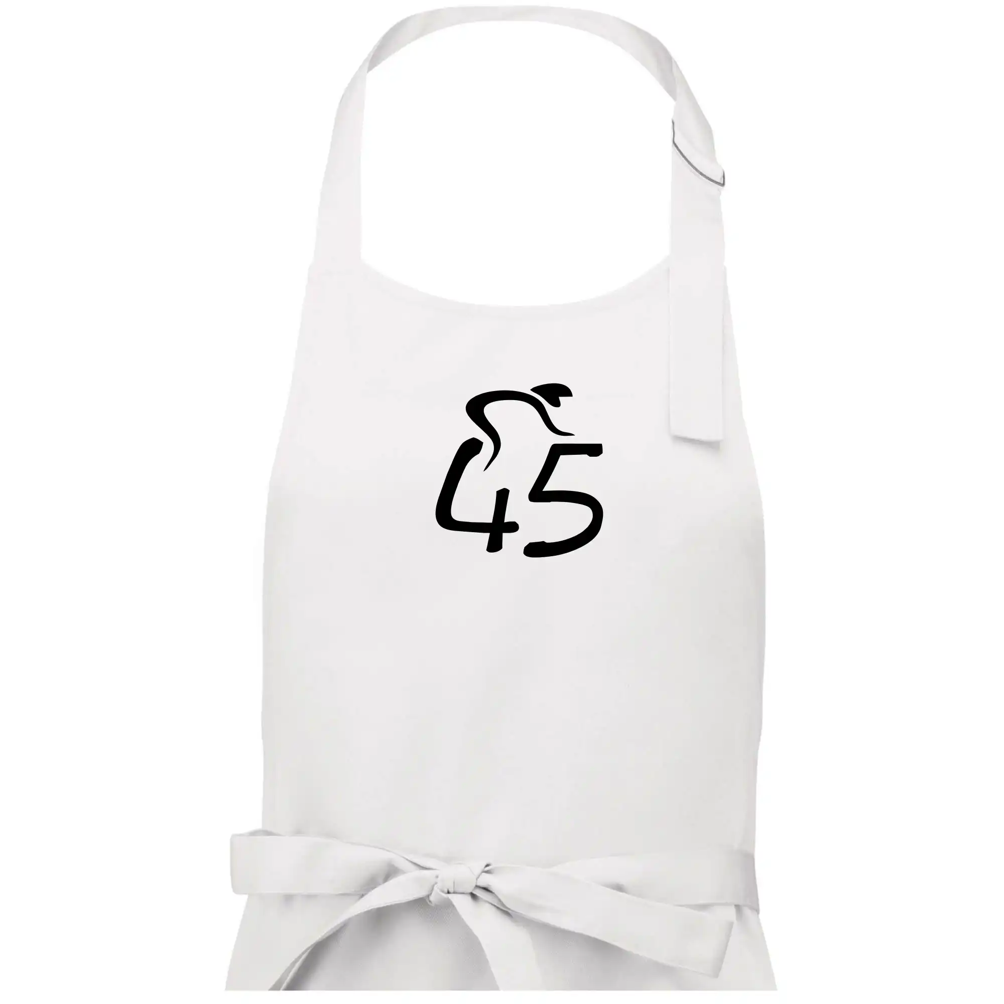 Tričko ako darček pre cyklistu - Cyklista oslavuje štyridsaťpäťku (45) - Pánska zástera na varenie