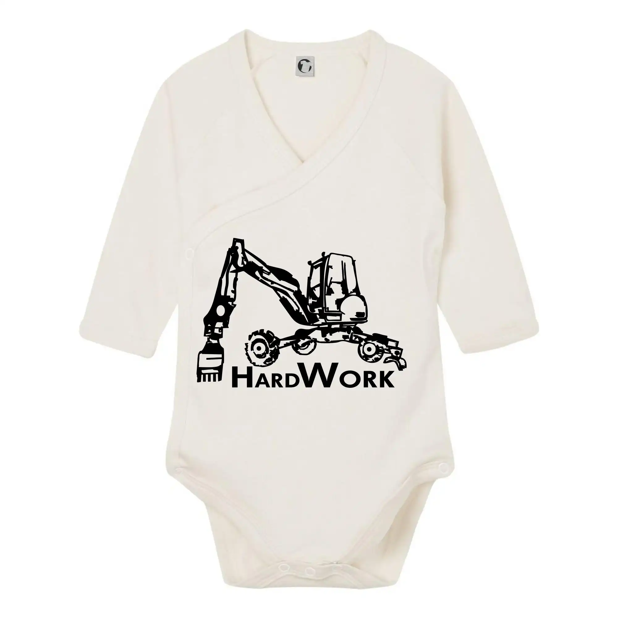 Hard Work kráčajúce rýpadlo - Body zavinovacie s dlhým rukávom