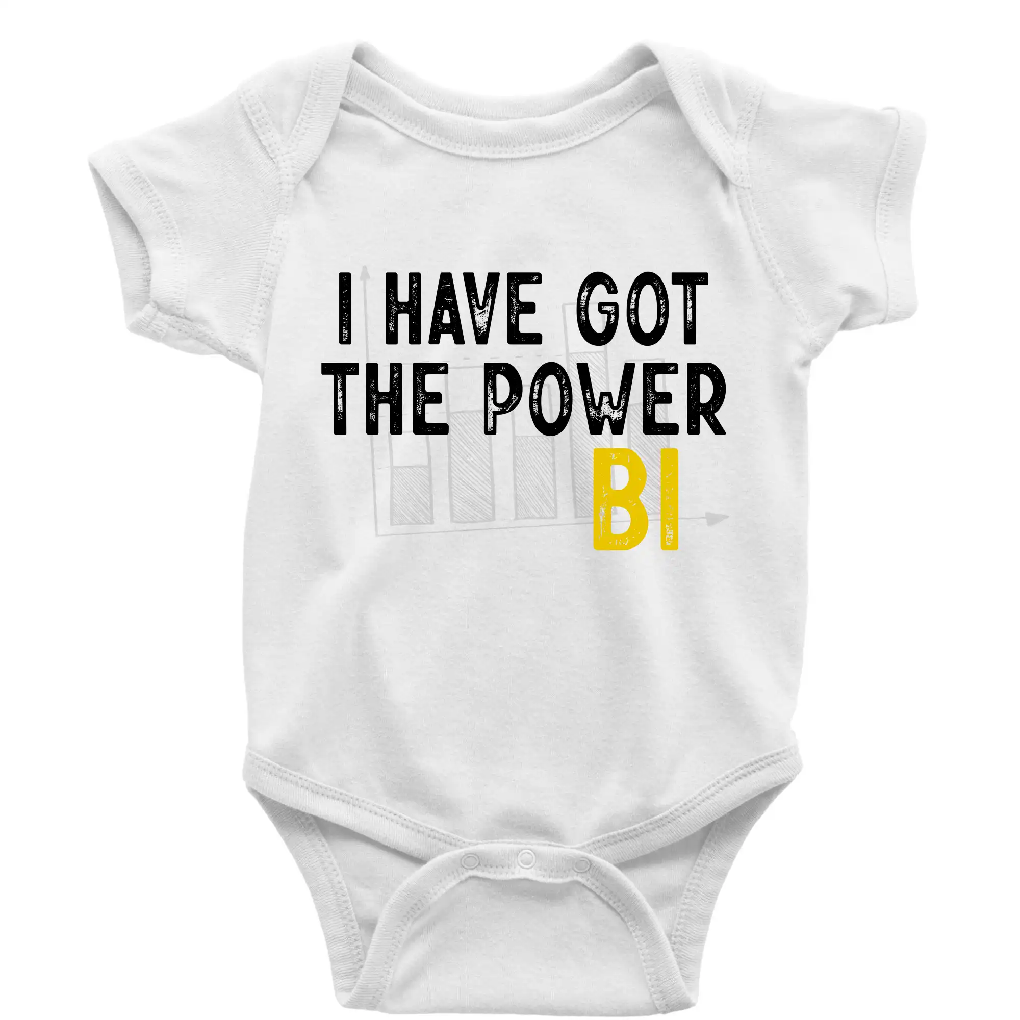 Tričká pre ajťákov - I have got the power bi - Body dojčenské s krátkym rukávom