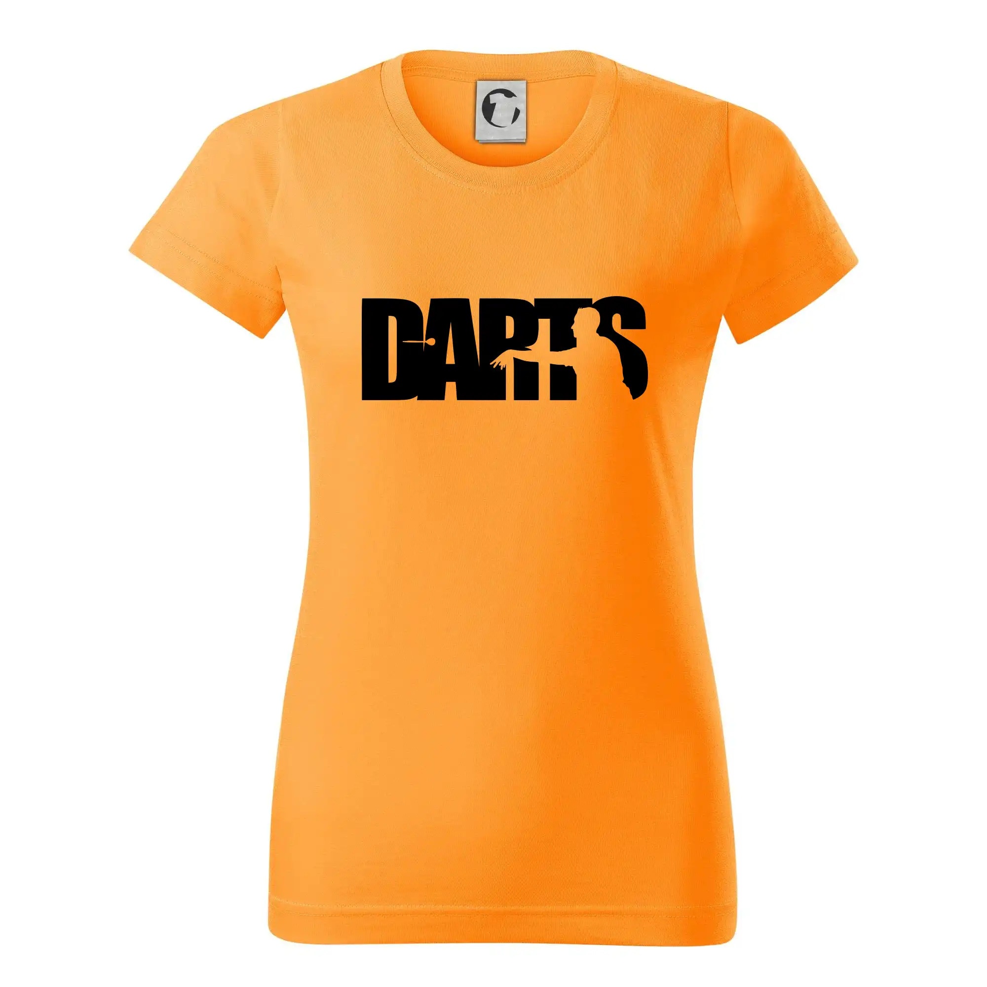 Tričko na šípky - Darts - nápis so šípkarom - Dámske tričko basic - ľahko voľnejšie a dlhšie