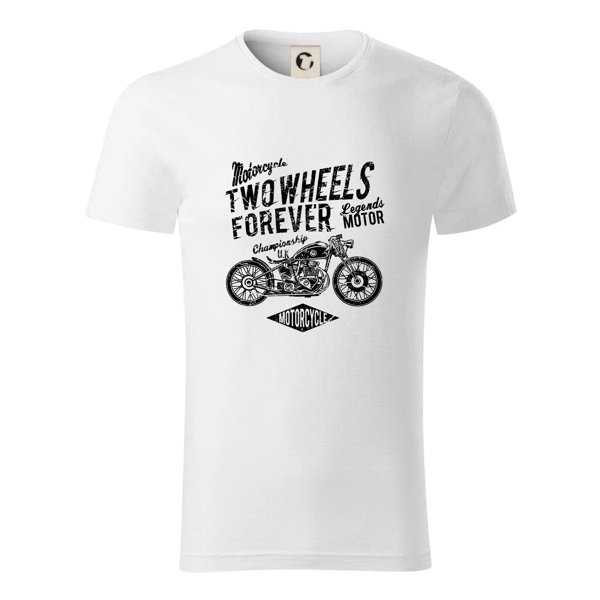 Tričká pre motorkárov¨ - Two Wheels Forever 1 - Tričko z organickej bavlny