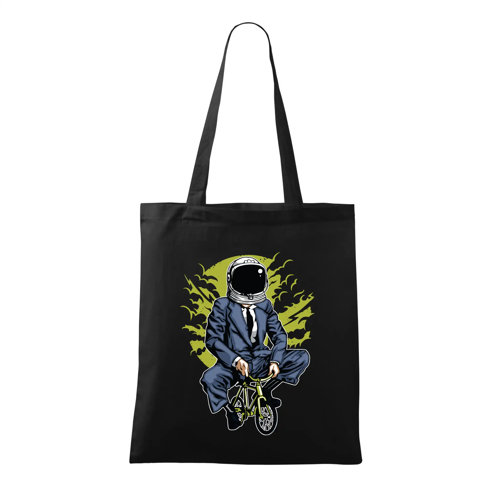 Tričko ako darček pre cyklistu - Bike To The Moon - Taška bavlnená