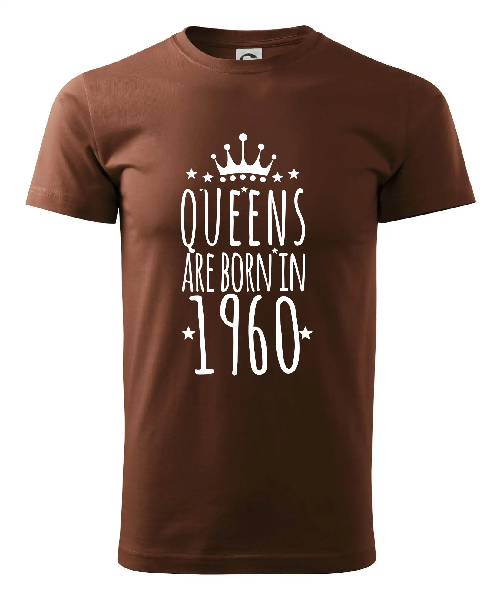 Trička s ročníkom 1960 - Queens are born in 1960 - Pánske tričko nižšej gramáže
