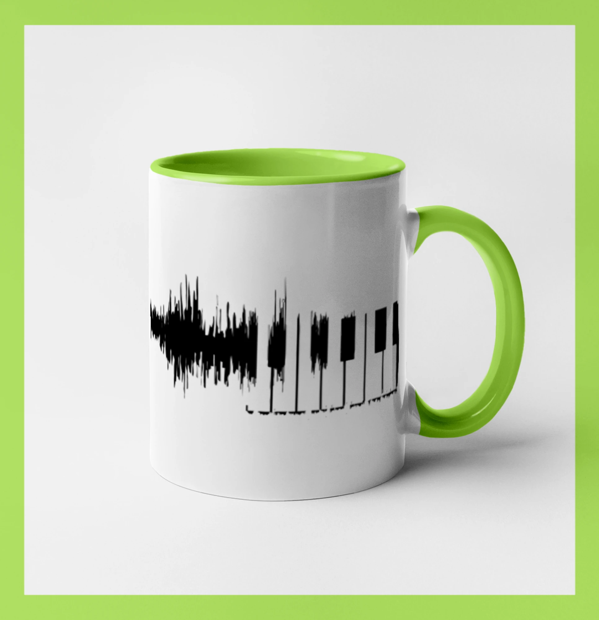 Piano ekg - priebeh skladby - Hrnček 