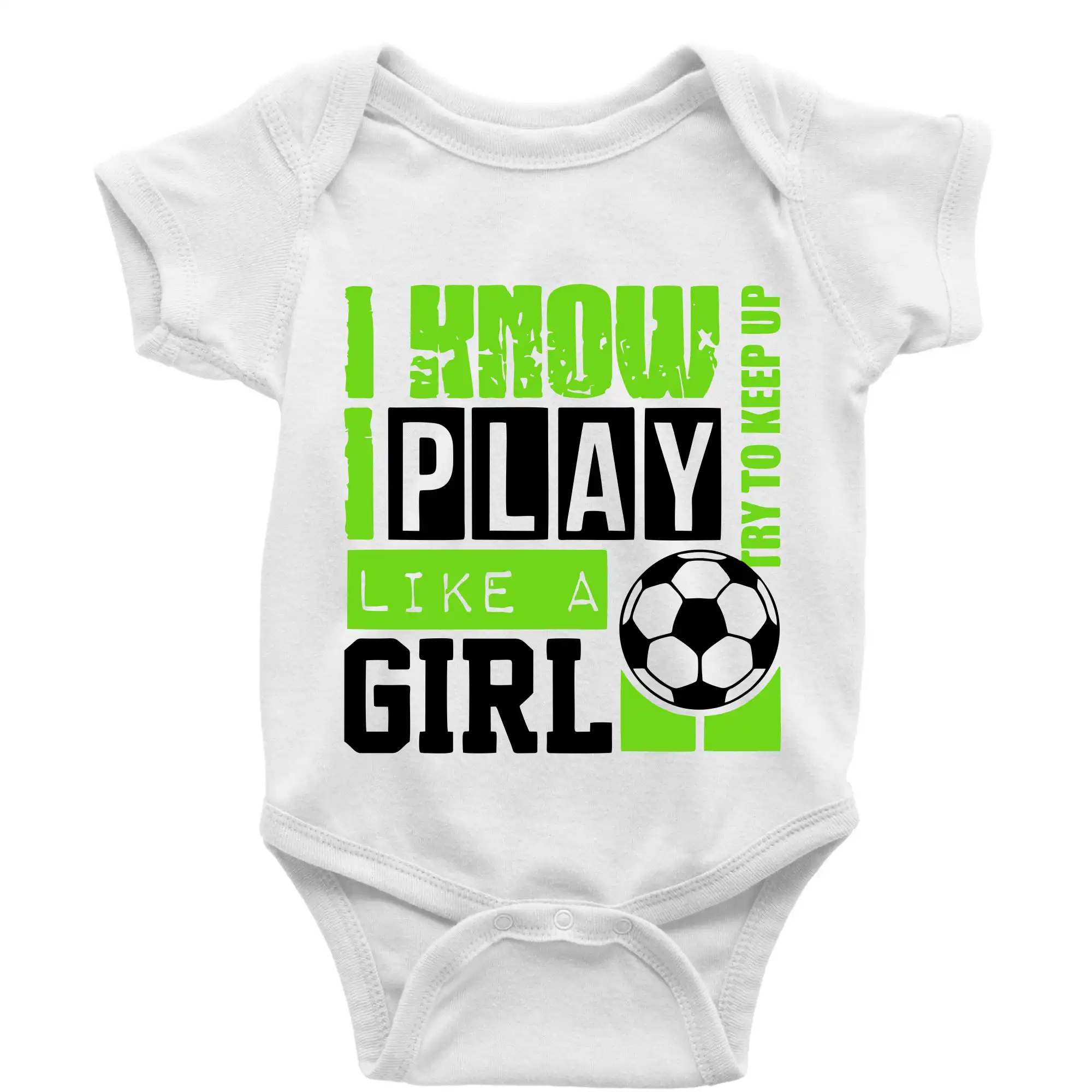 Tričká pre futbalistov - Play girl - Body dojčenské s krátkym rukávom
