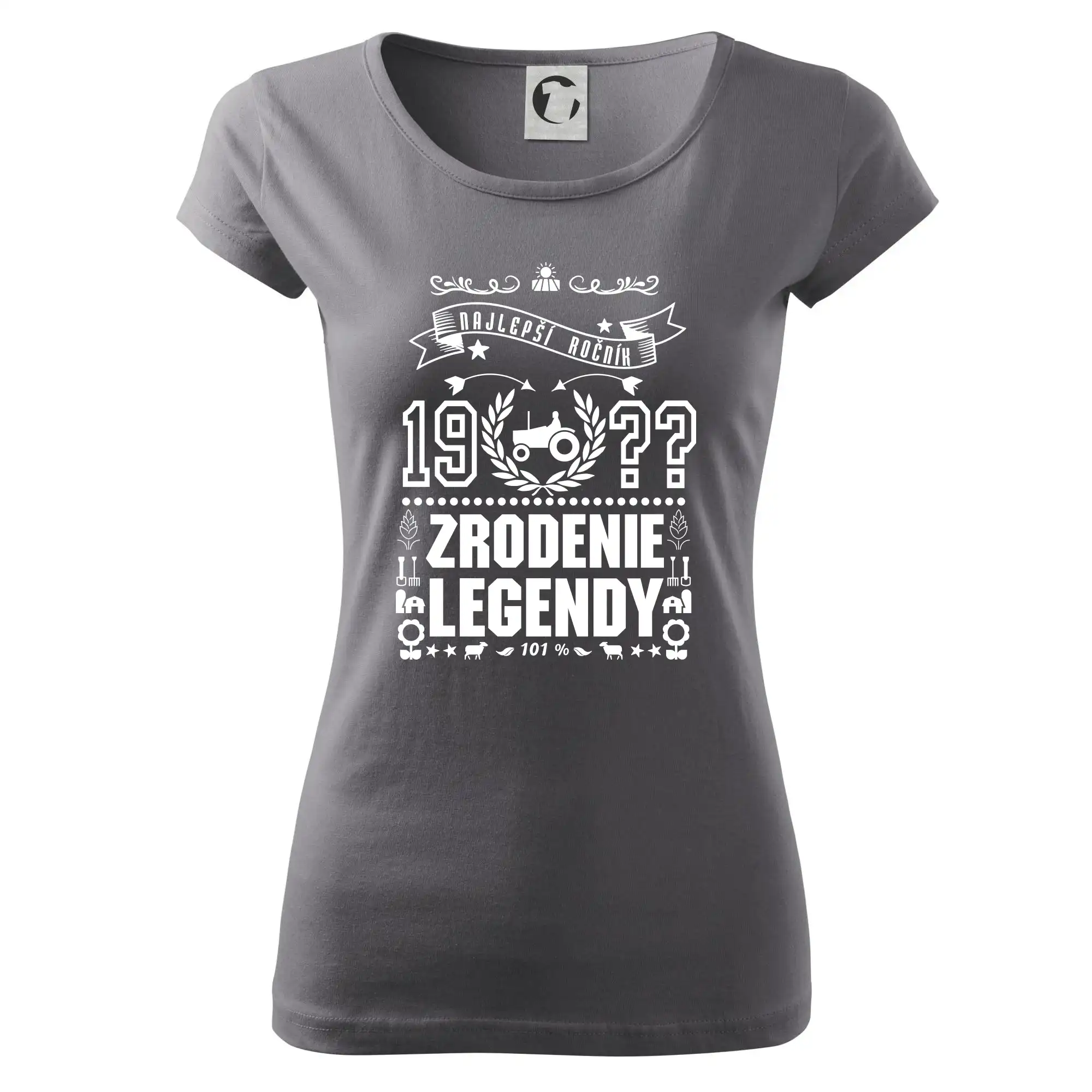 Trička Zrodenie legendy - Zrodenie legendy  pre traktoristu - Dámske tričko Pure