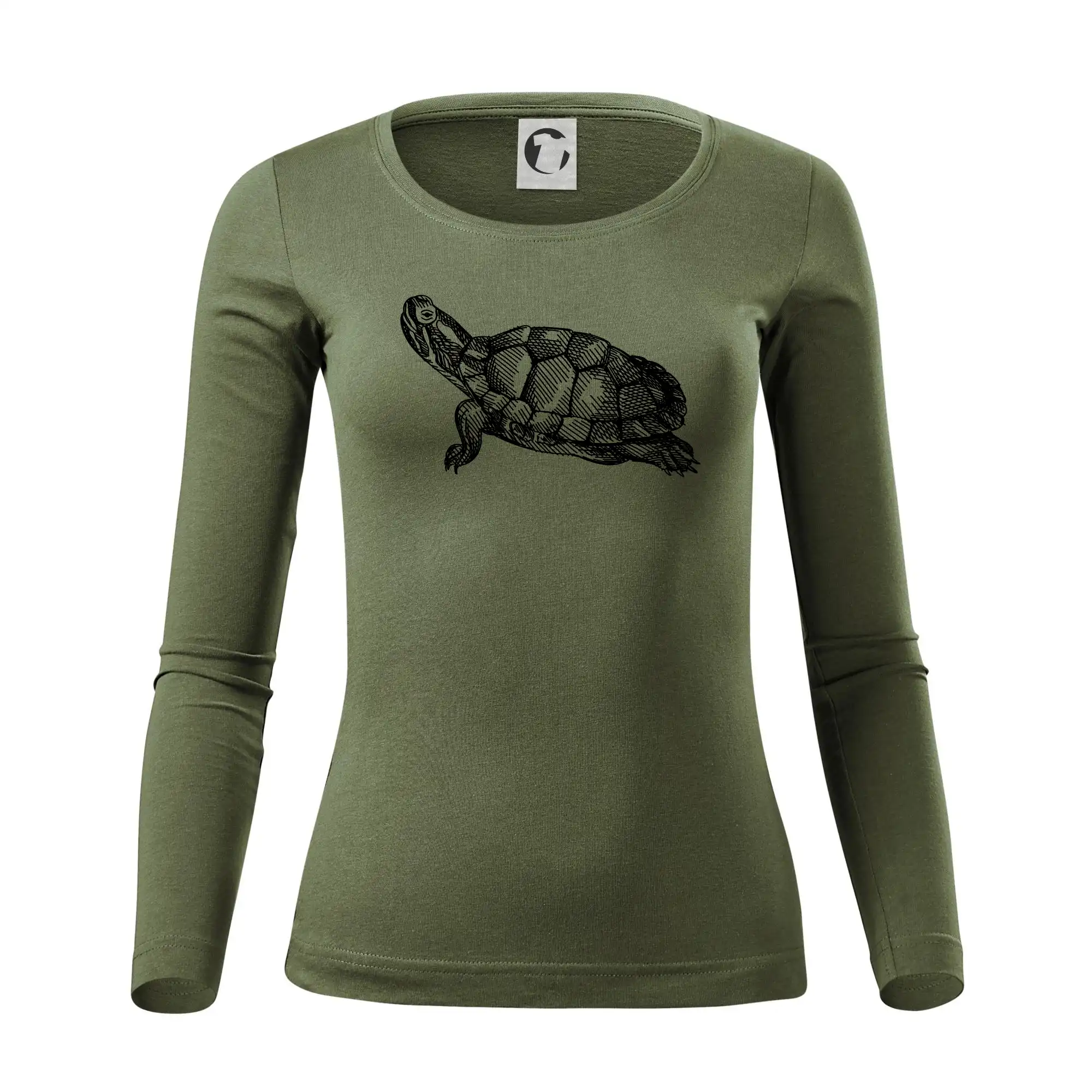 Tužkou kreslená želva