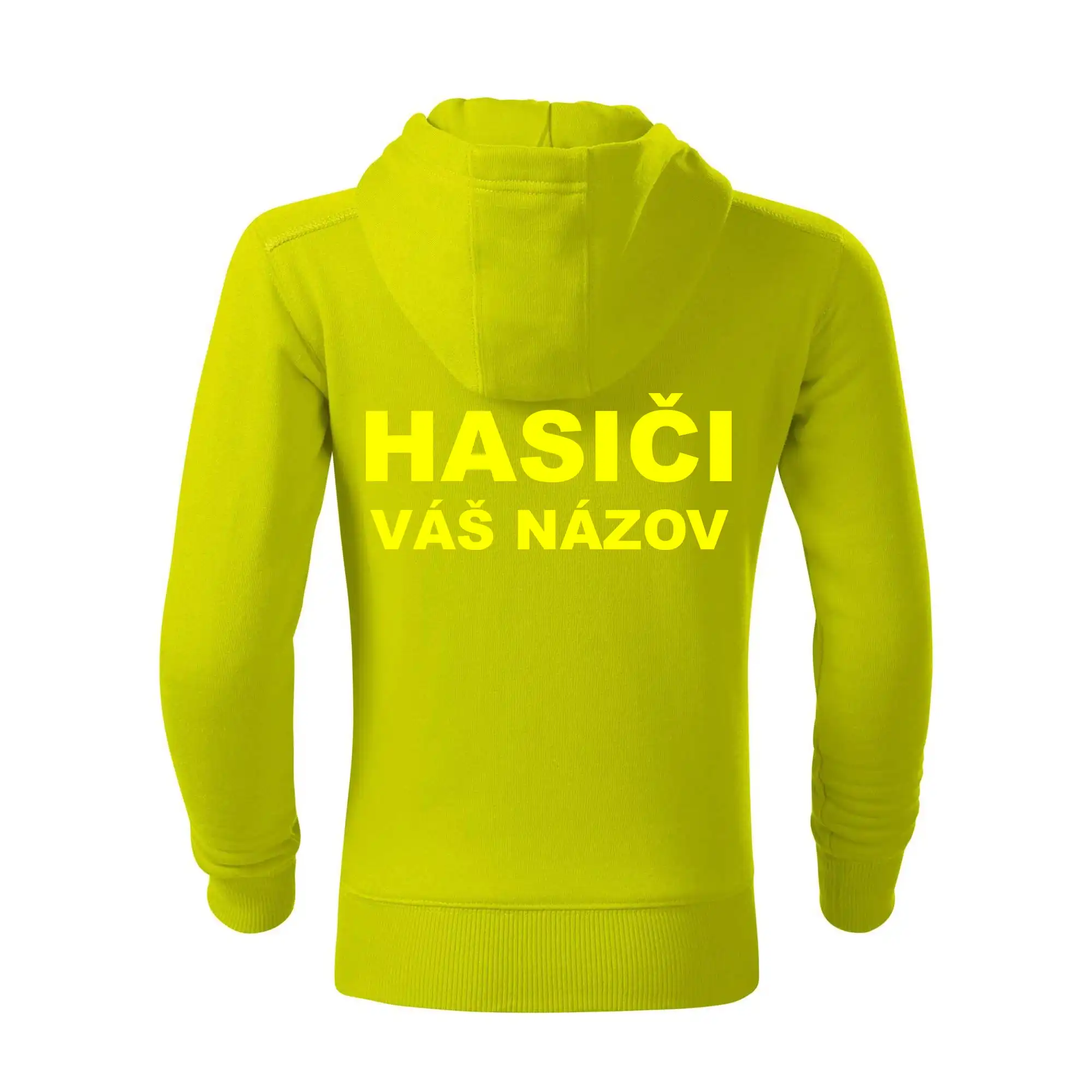 Hasiči - žltý nápis - váš názov zboru