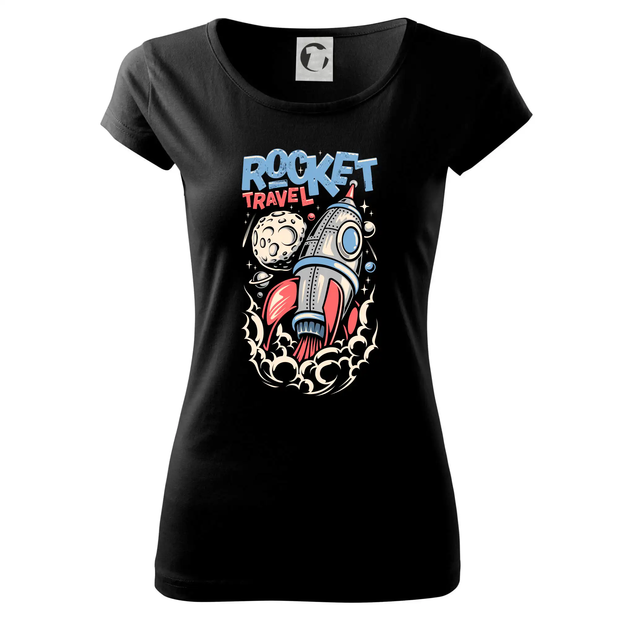 Vesmirne tričká - Rocket travel - Dámske tričko Pure