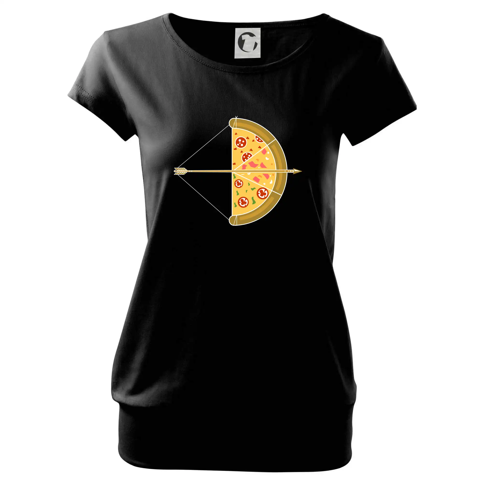 Šíp a pizza - Voľné tričko city