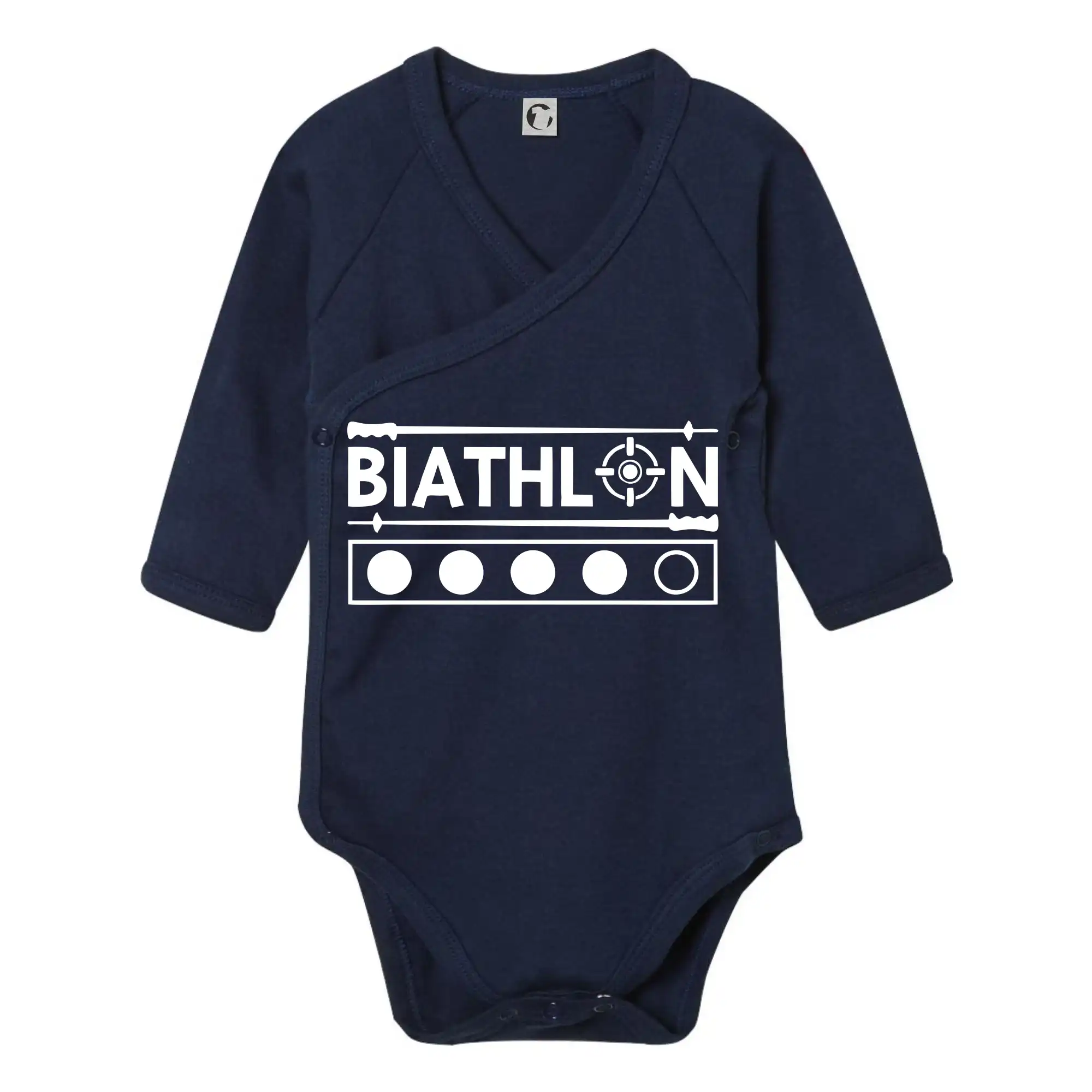 Lyže a Snowboard - Biathlon terč a hůlky - Body zavinovacie s dlhým rukávom