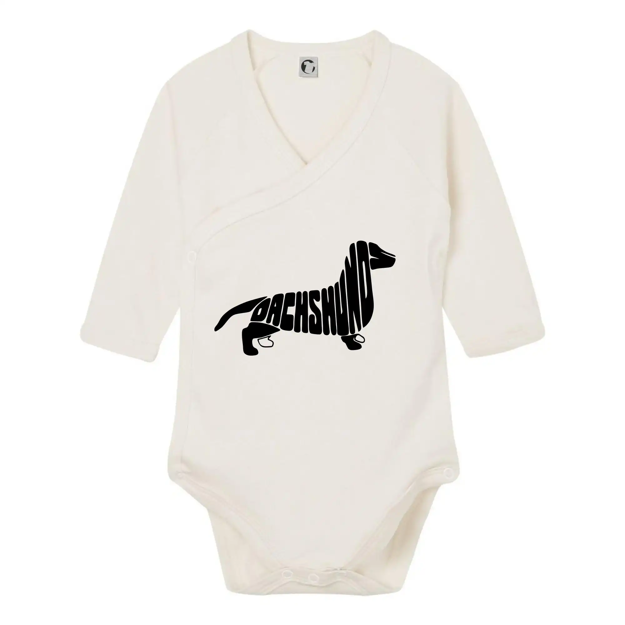 Tričká s motívom jazvečíka - Jazvečík - Dachshund - Body zavinovacie s dlhým rukávom