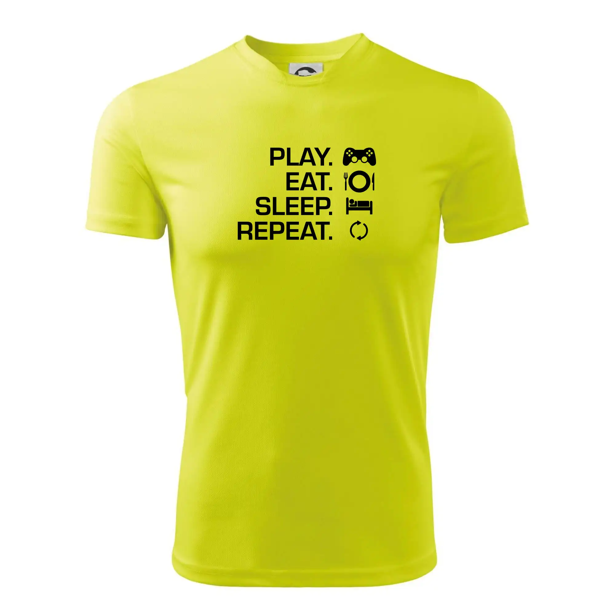 Eat sleep repeat - Play Eat Sleep Repeat game - Pánske tričko Fantasy športové