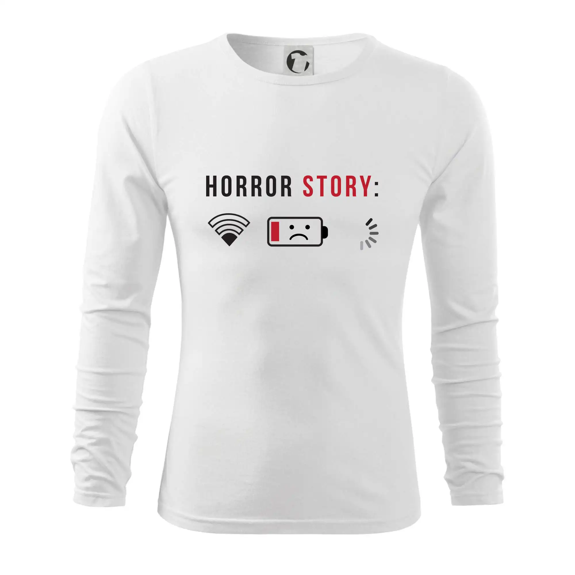 Tričká pre ajťákov - Horror story - Tričko s dlhým rukávom FIT-T long sleeve