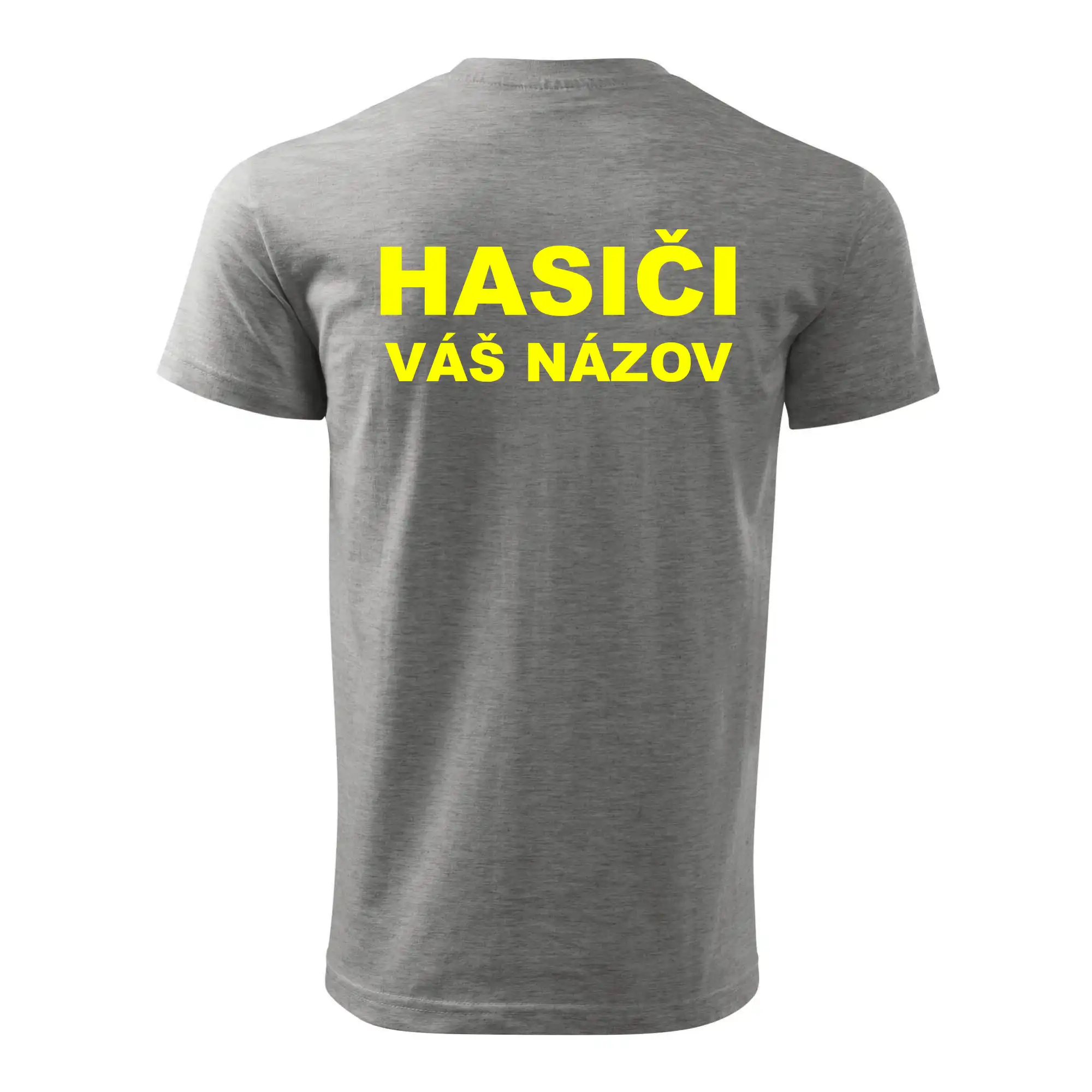 Hasiči - žltý nápis - váš názov zboru