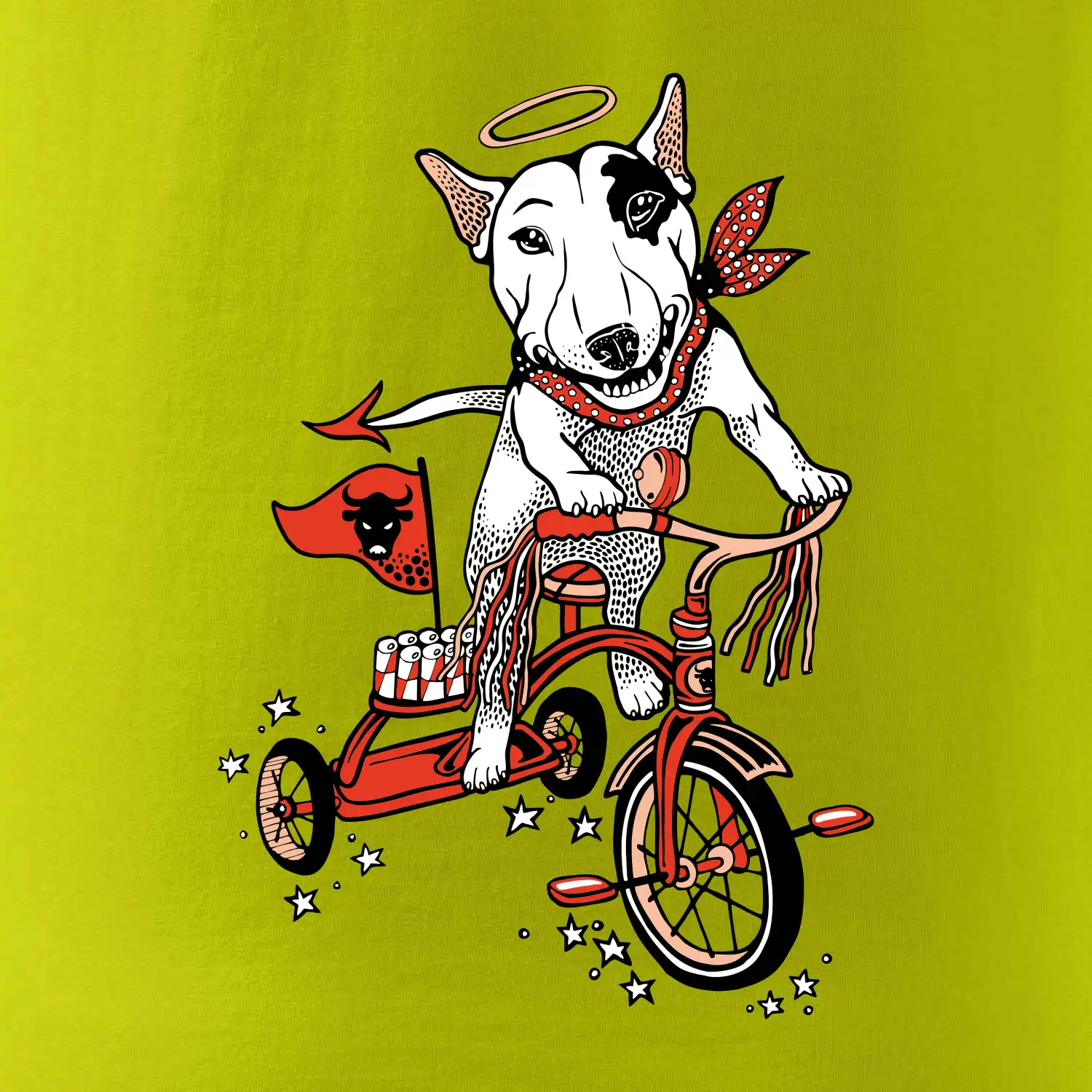 Bull terier anděl (Pecka design)