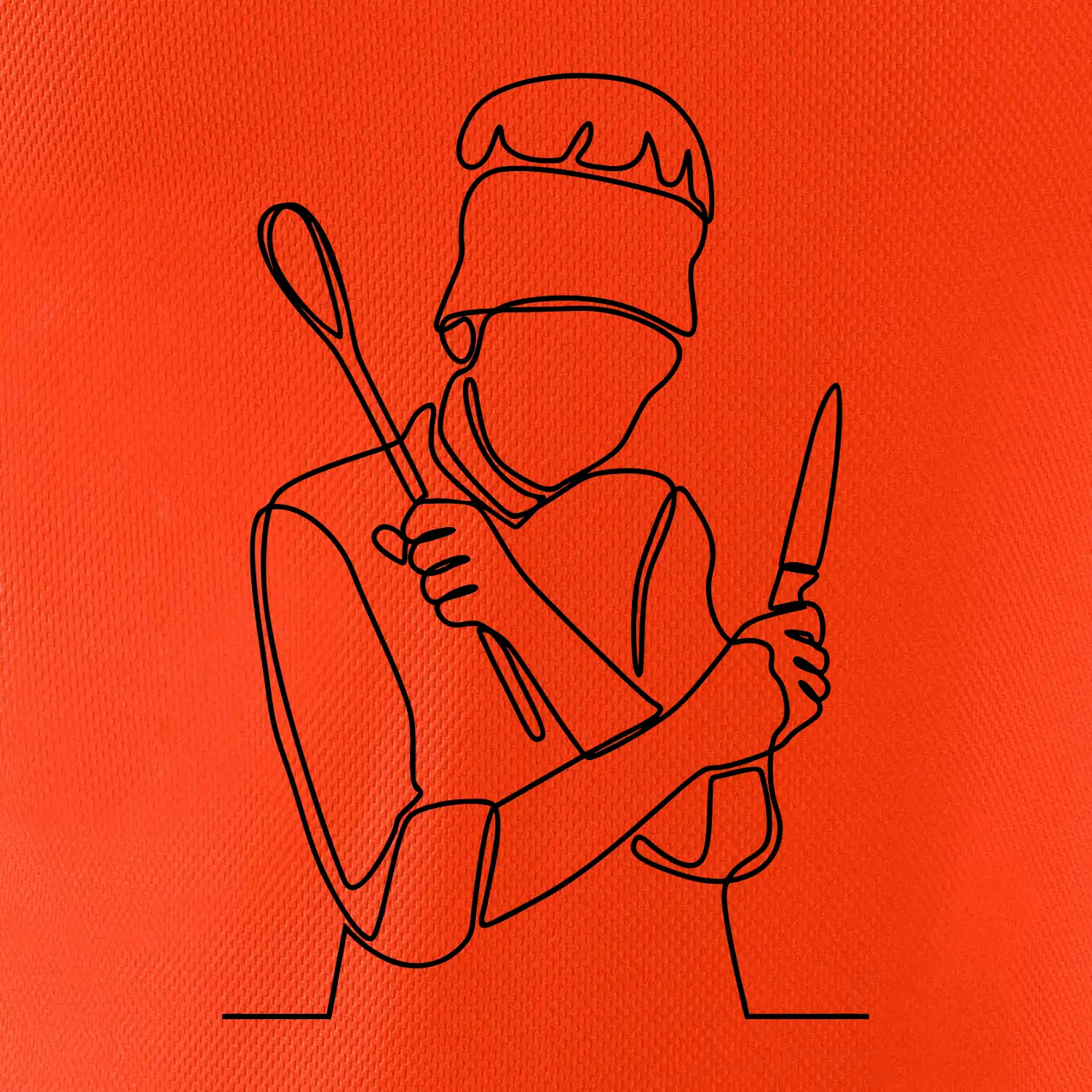 Kuchař jedním tahem