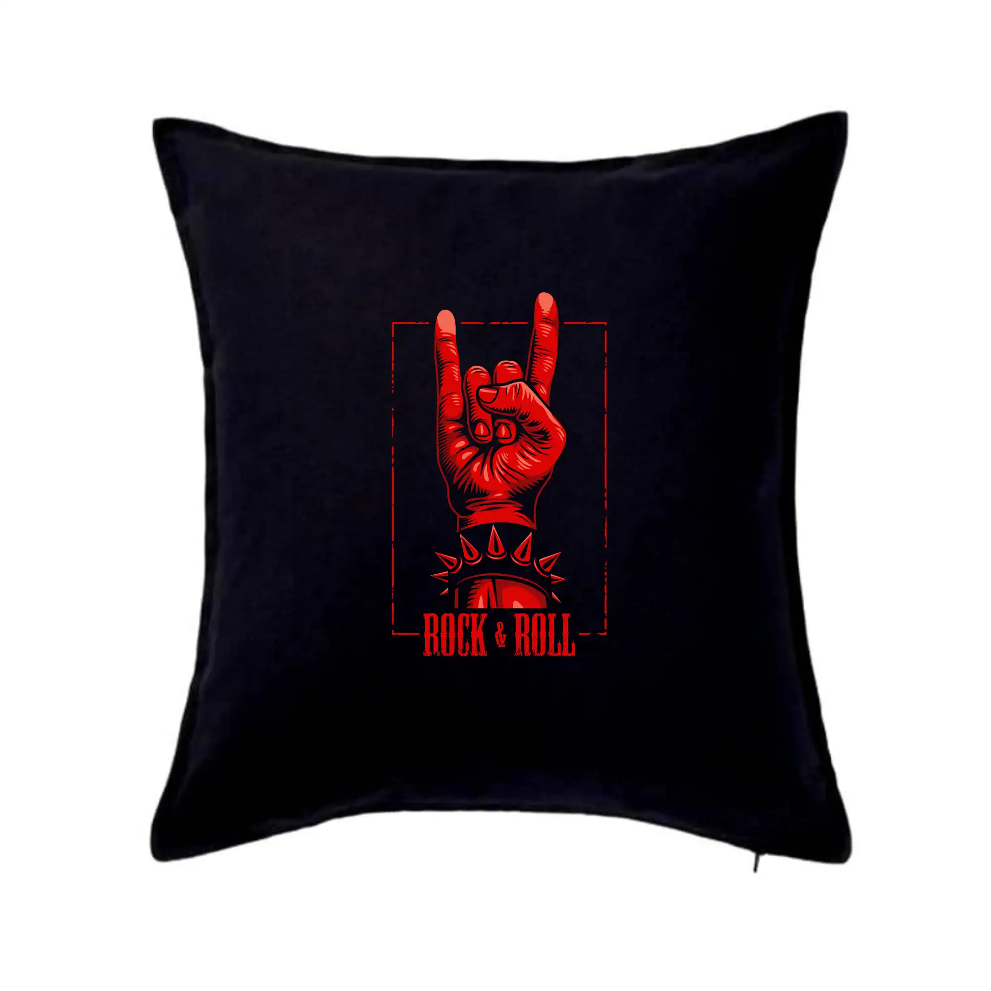 Rocková ruka červená - Vankúš 50x50