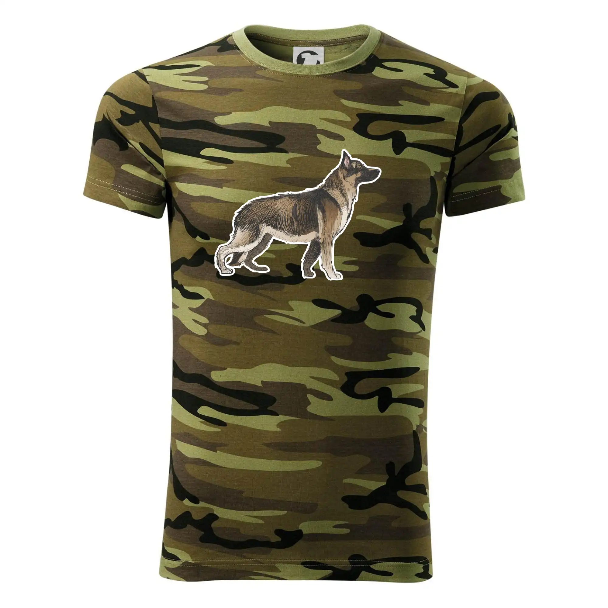 Německý ovčák - hnědý kreslený