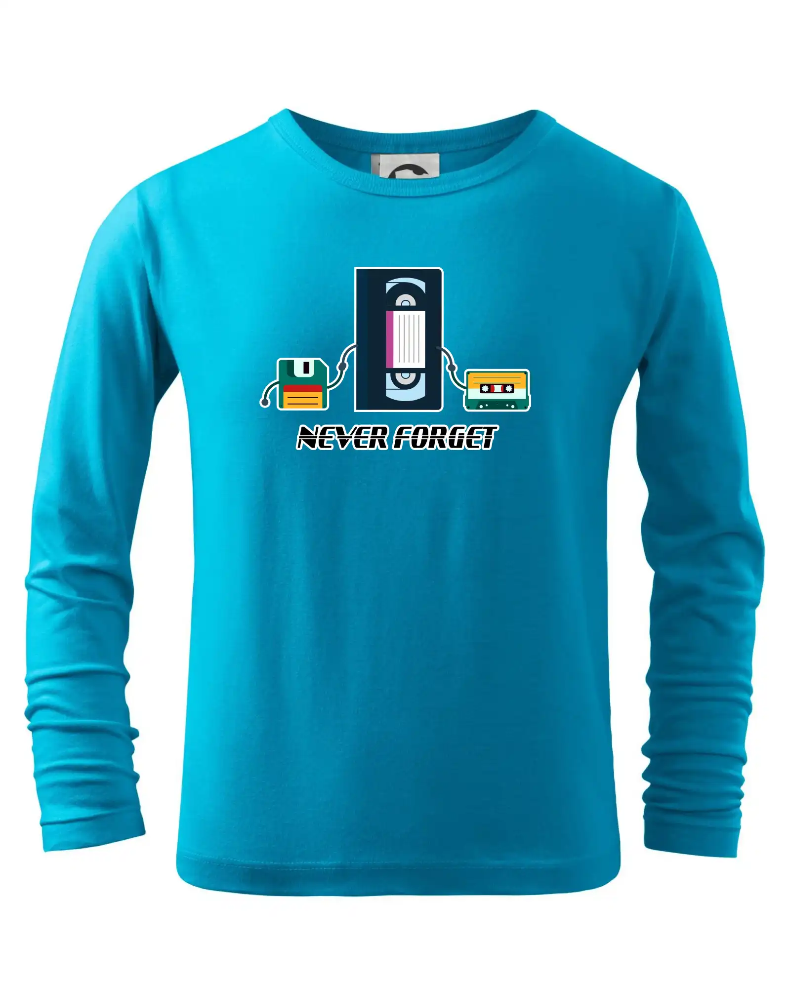 Tričká pre ajťákov - Never forget 90s - Tričko detské Long Sleeve