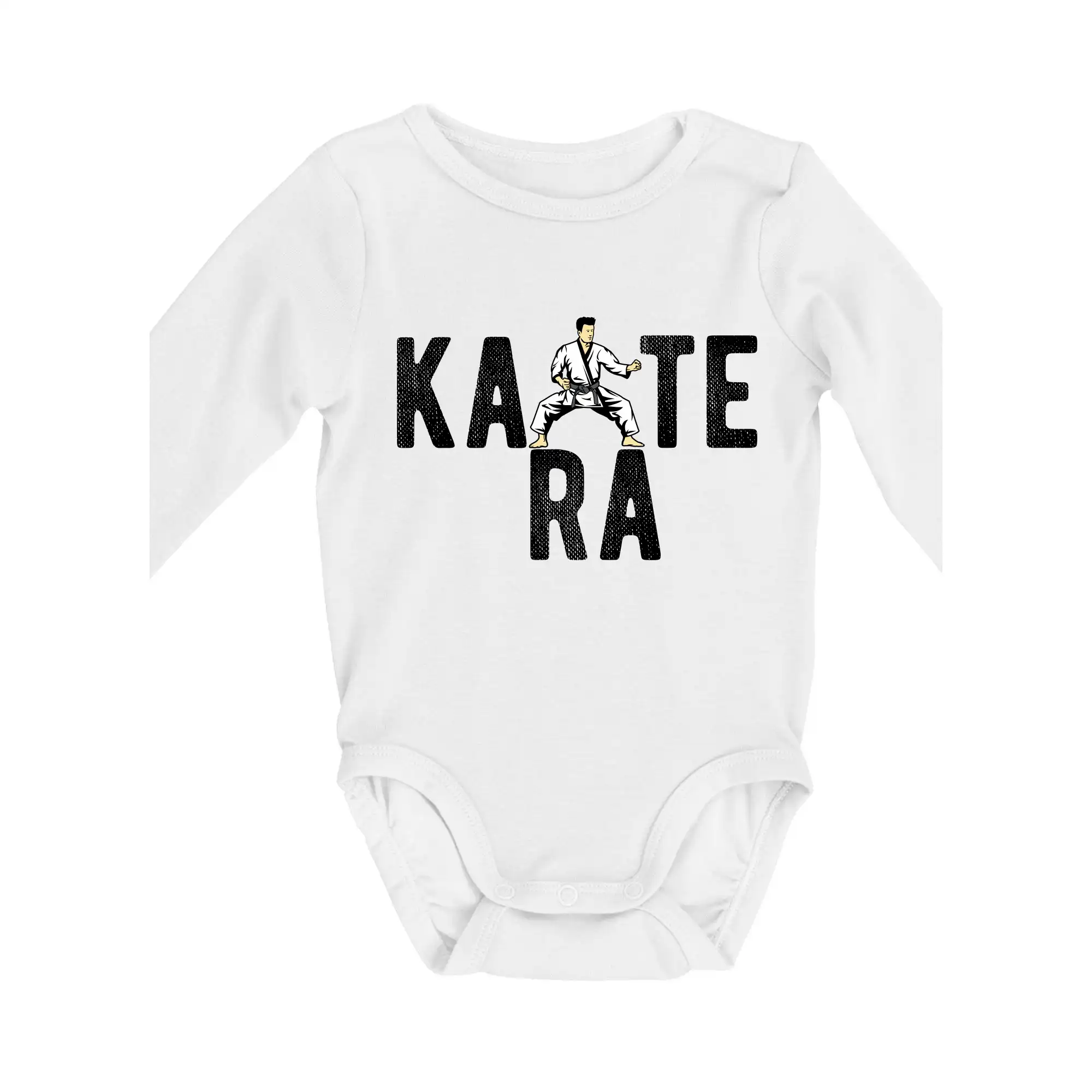 Tričká Karate - Karate bojovník - Body dojčenské s dlhým rukávom