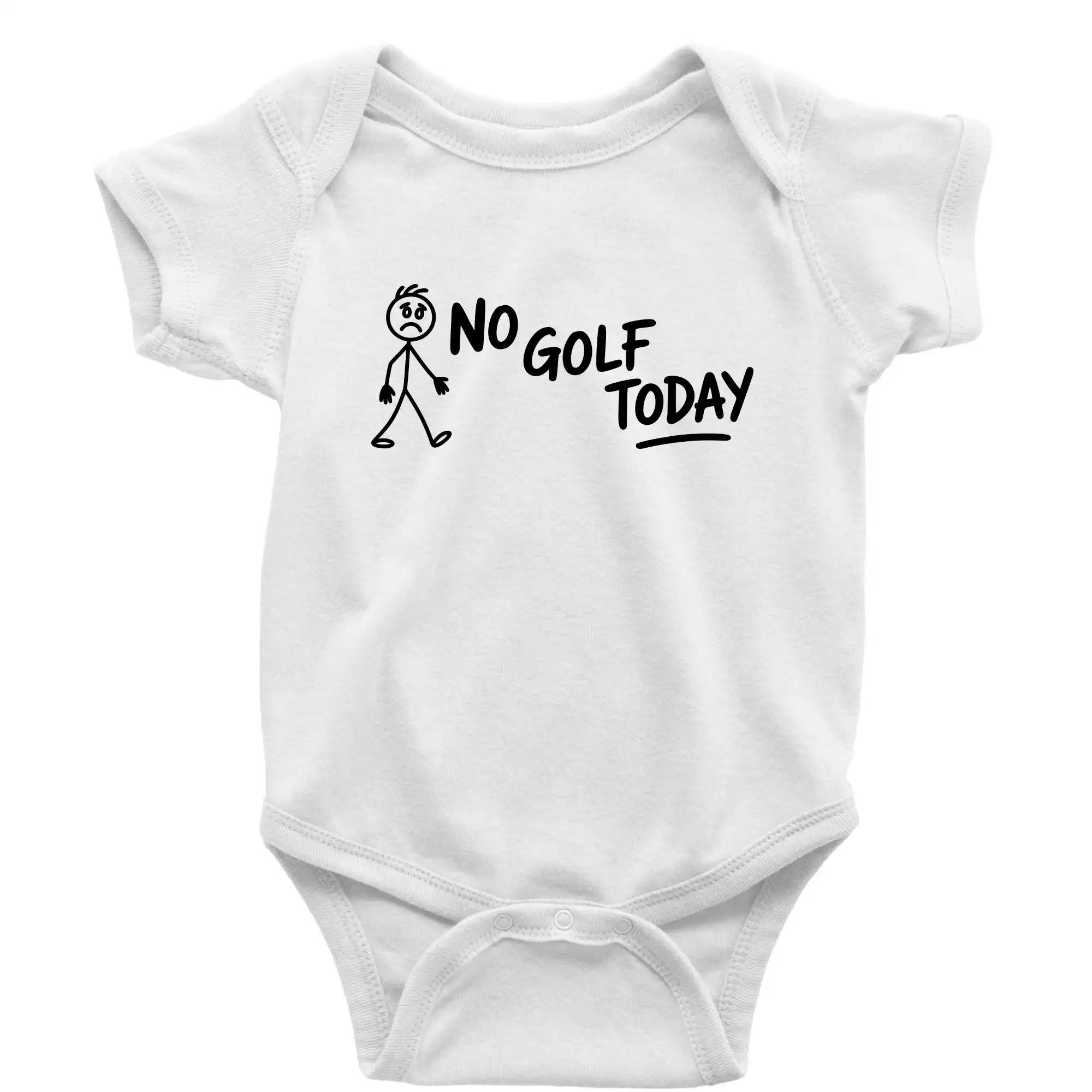 Tričká na golf - No Golf Today - Body dojčenské s krátkym rukávom