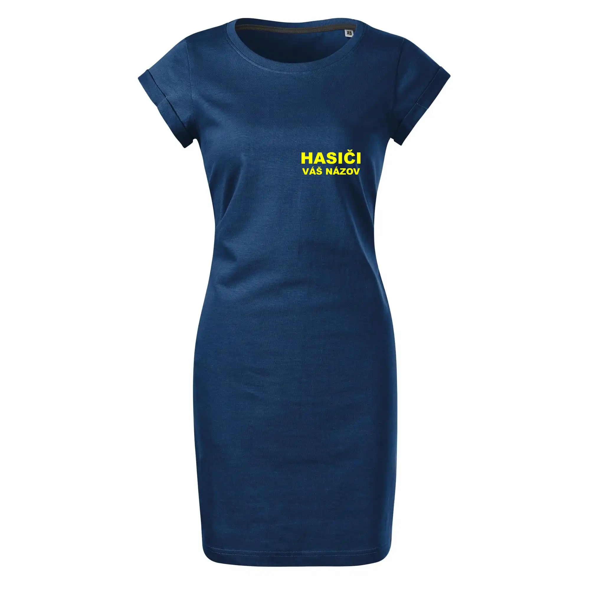 Originálne tričká pre hasičov - Hasiči - žltý nápis - váš názov zboru - Tričko Šaty FREEDOM