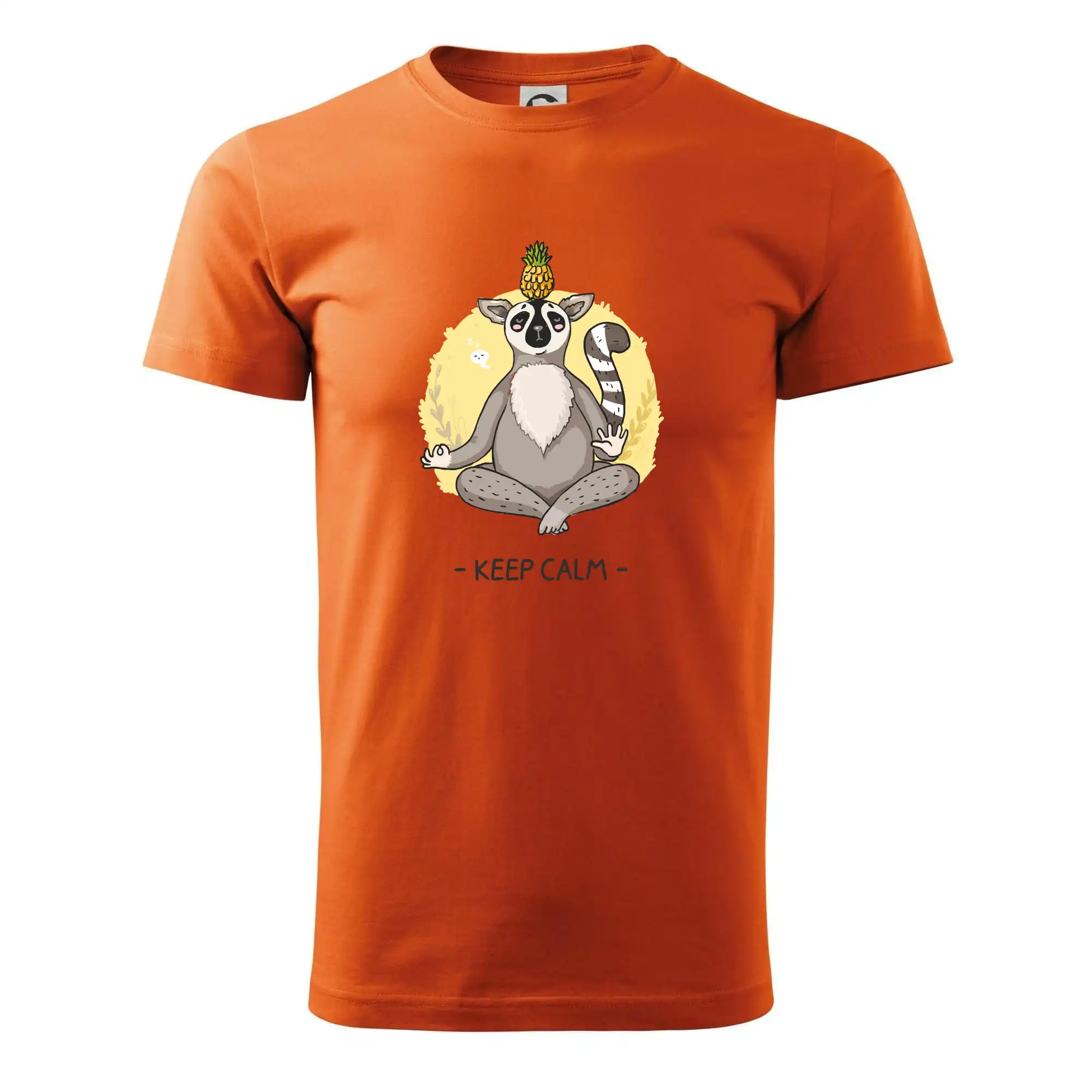 Tričká na jógu - Yoga - keep calm kreslený - Tričko extra veľké  (5-8XL)