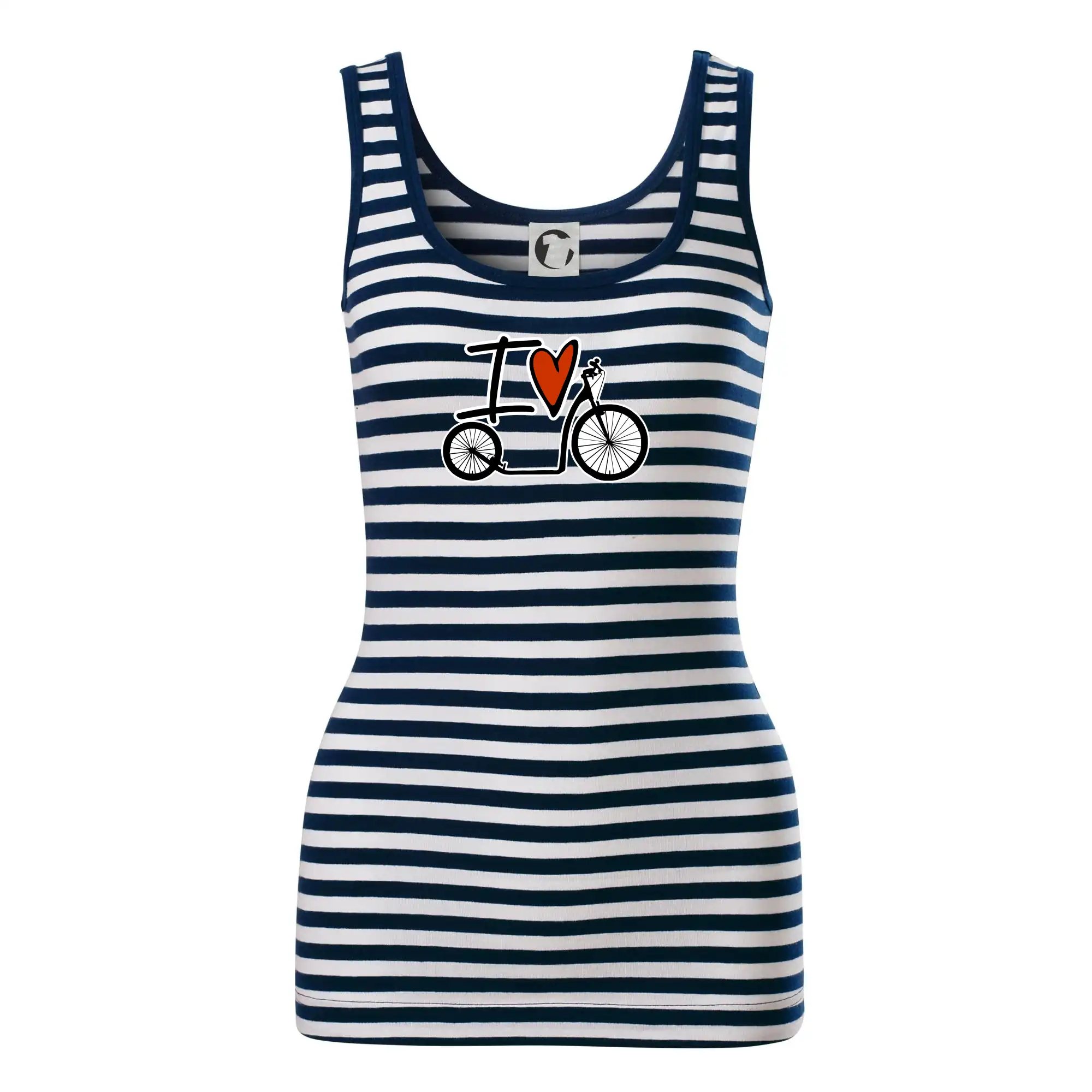 Tričká na kolobežku - I love kolobežka veľké a malé koleso - Sailor tielko na vodu